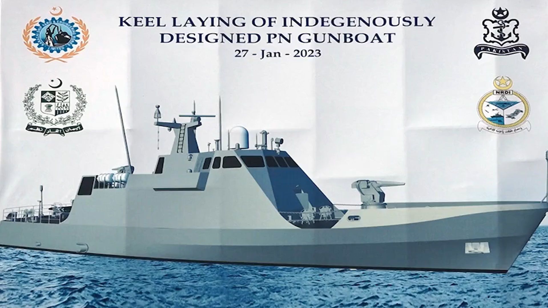 Karachi Shipyard Lays Keel of 1st Indigenously Designed Gun Boat