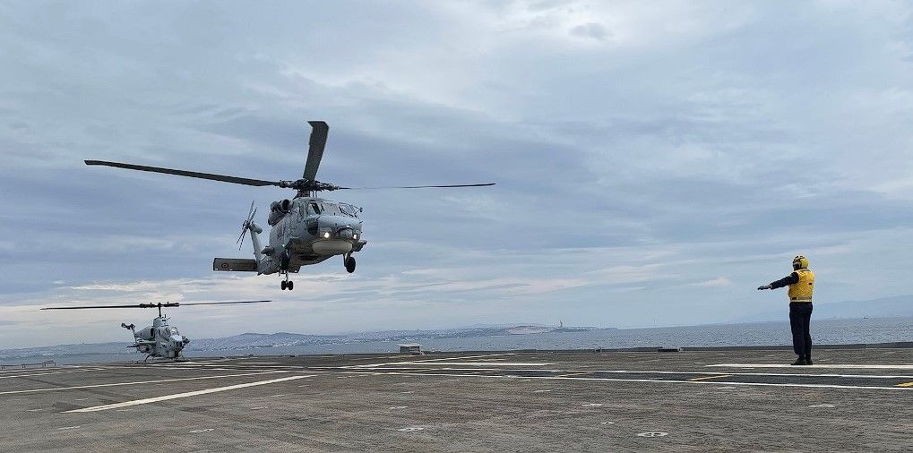 First Aircraft Deployment on TCG Anadolu LHD