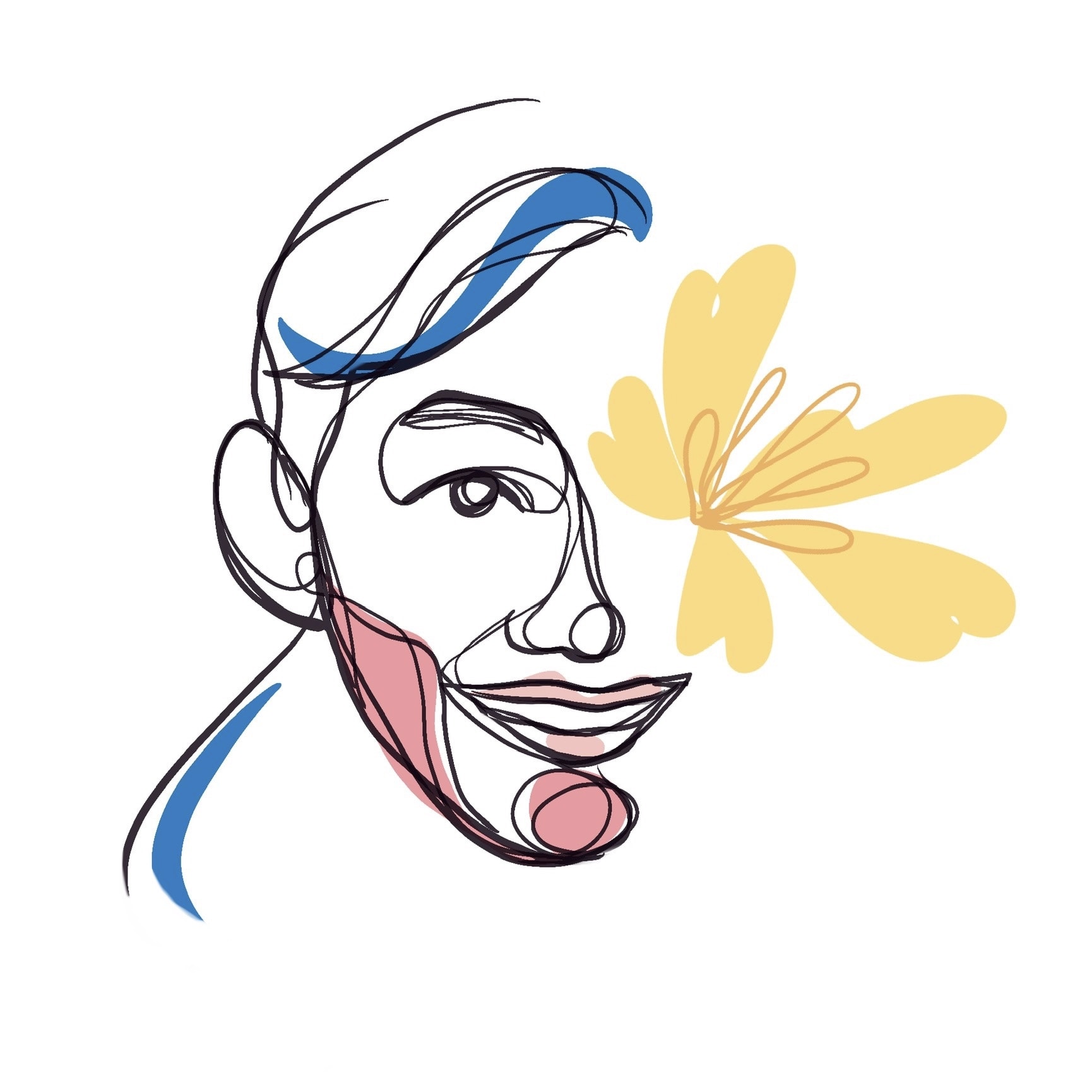 Digital drawing, self portrain