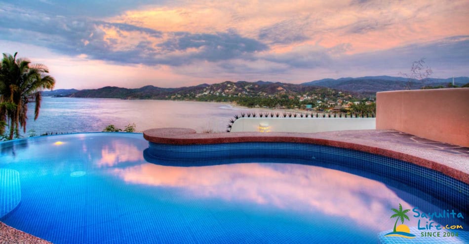 Infinity pool Casa Neruda At Villa Poema De Amor Vacation Rental in Sayulita Mexico