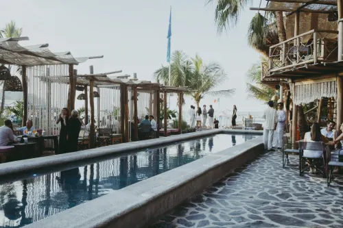 Trópikos Beach Club & Restaurant in Sayulita Mexico