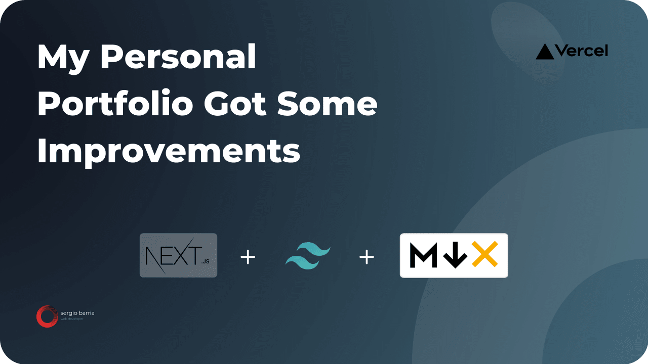 My personal portfolio got some improvements