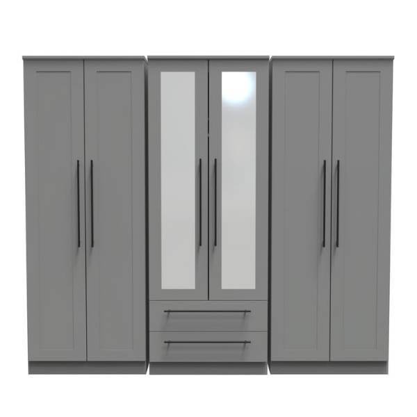 6 door wardrobe