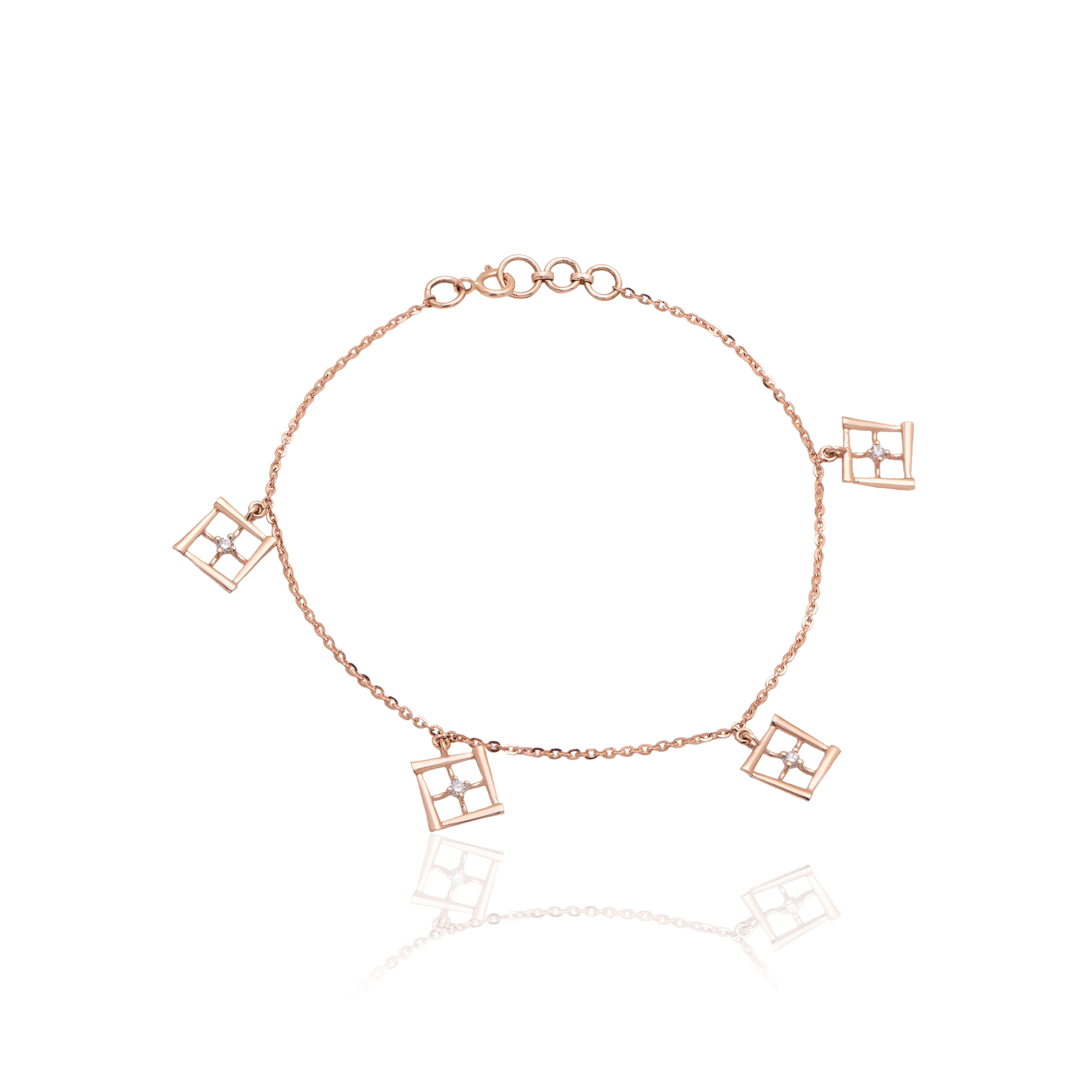 Rose Gold Diamond Bracelet thumbnail 2