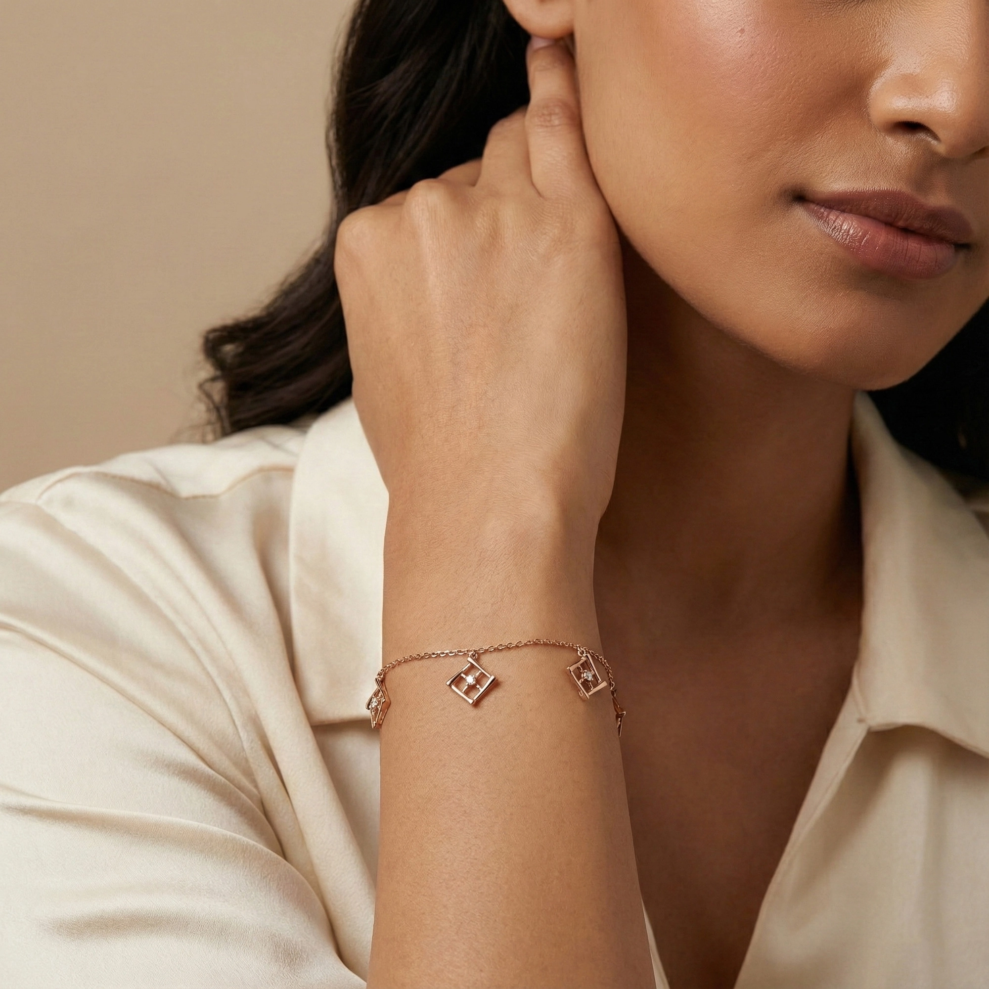 Rose Gold Diamond Bracelet