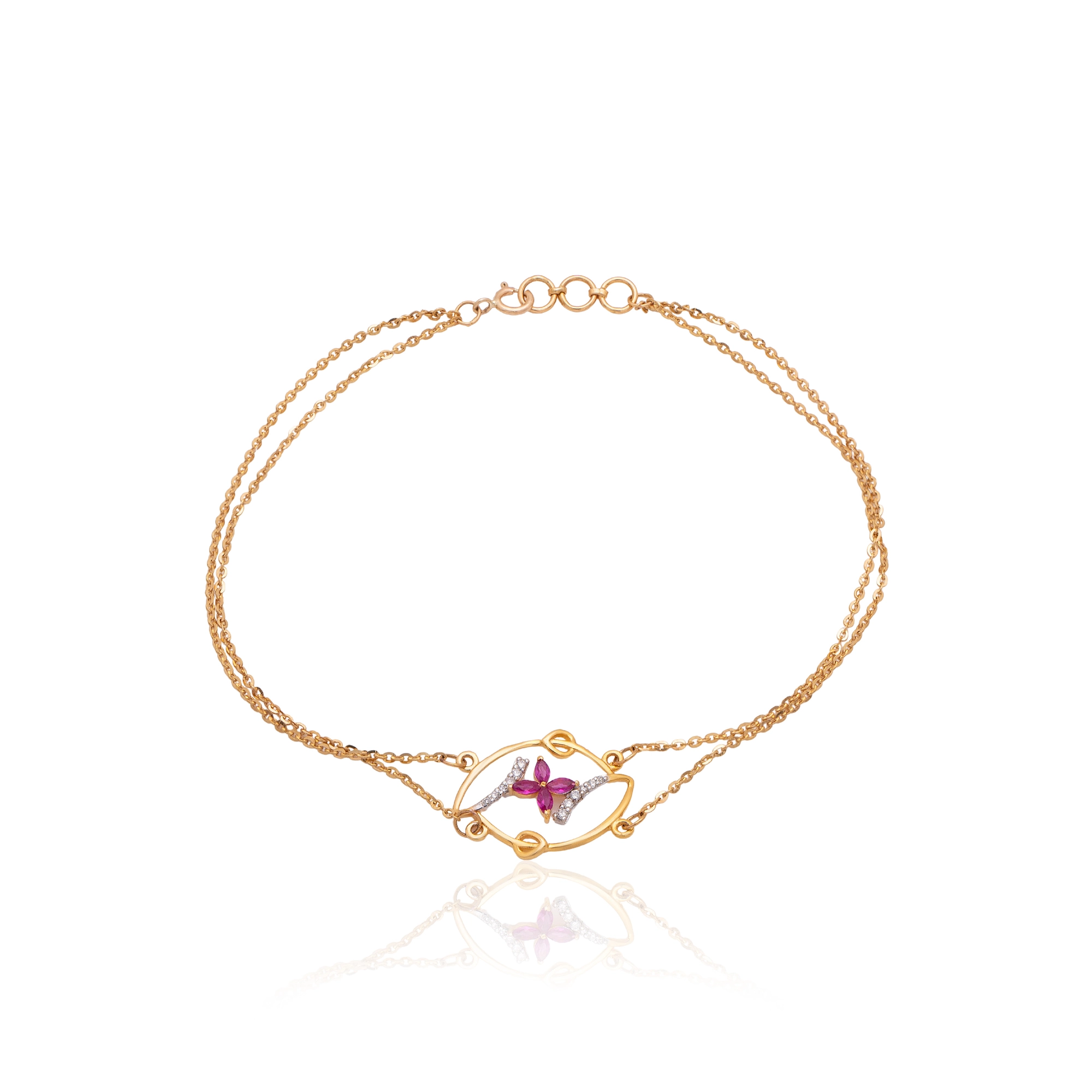 Yellow Gold Diamond Bracelet thumbnail 2