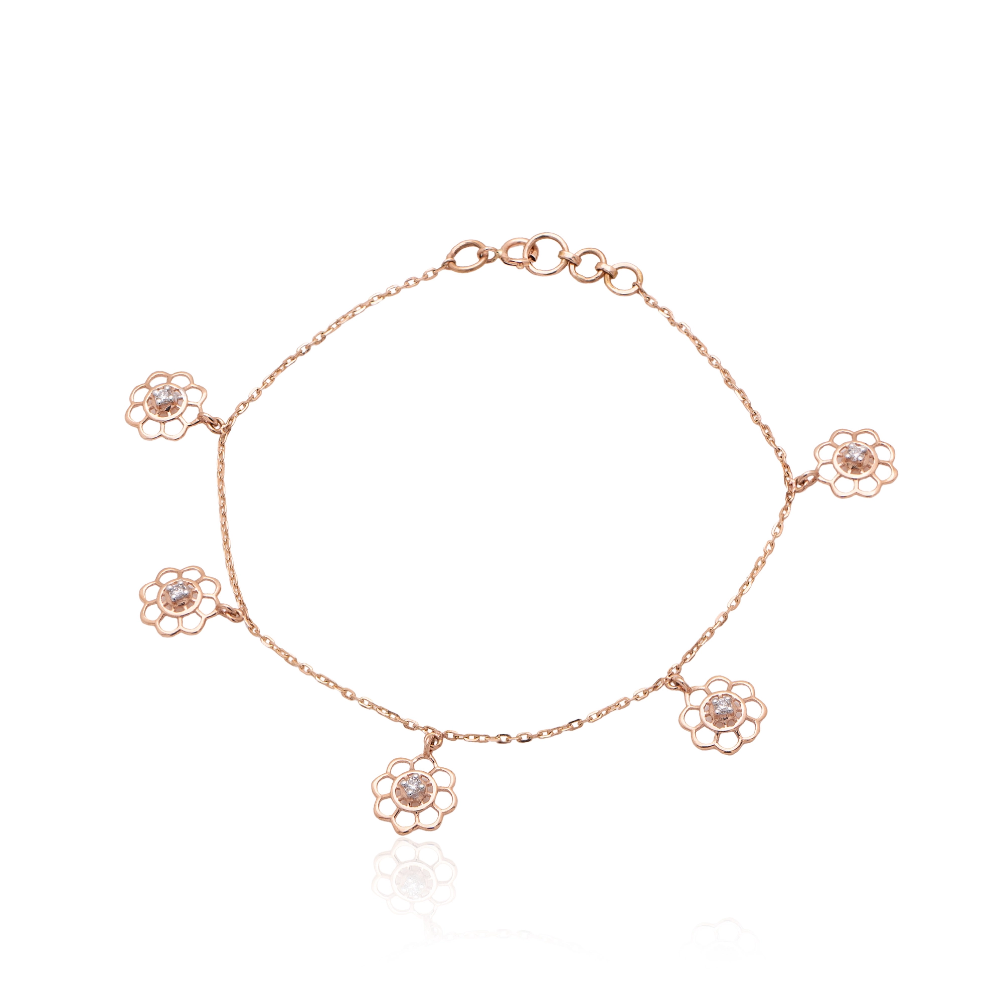Rose Gold Diamond Bracelet thumbnail 2