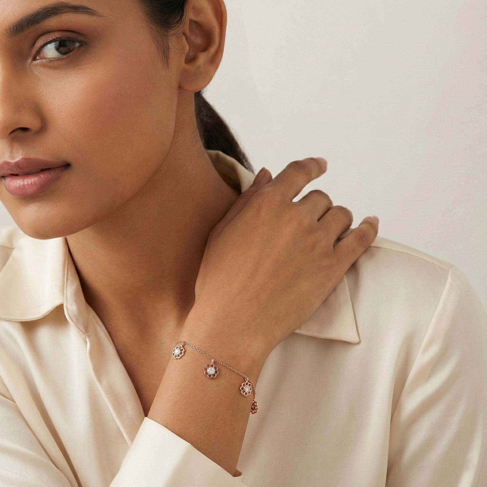 Rose Gold Diamond Bracelet
