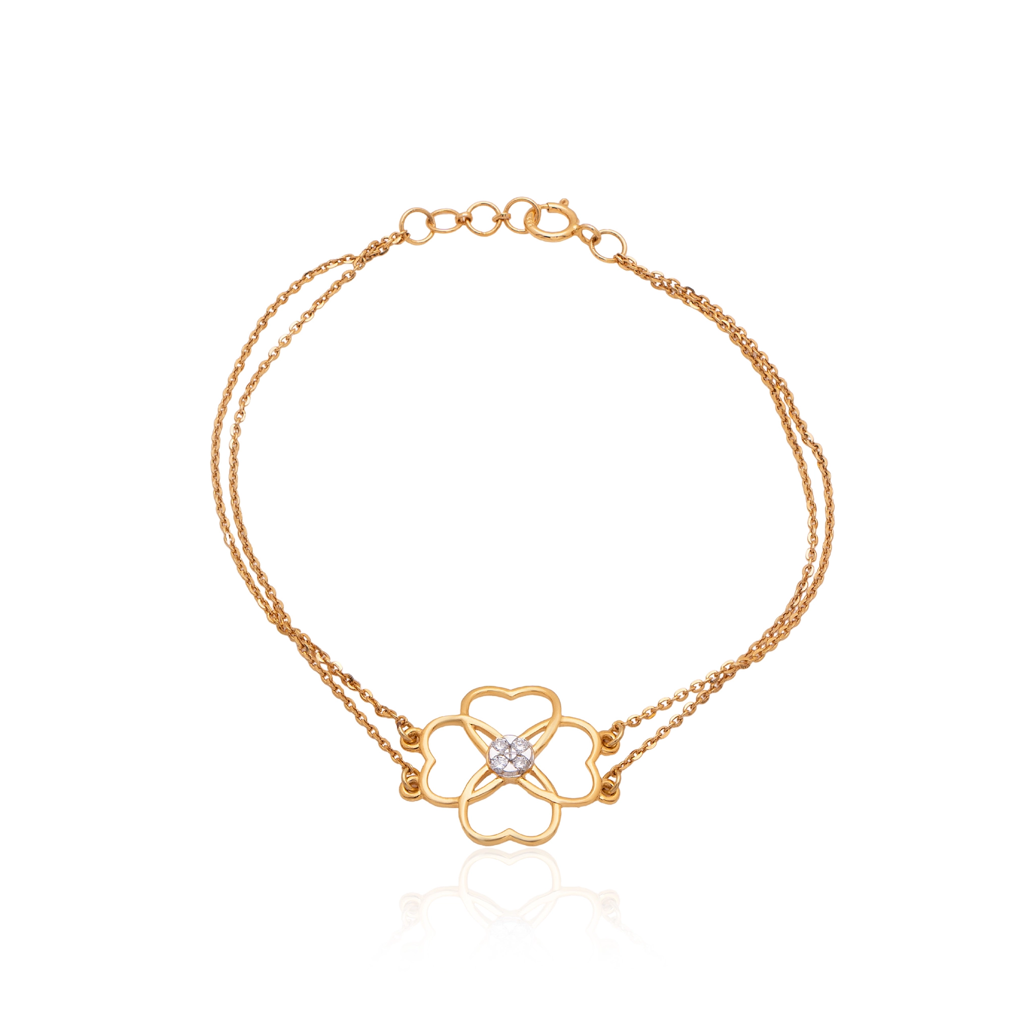 Yellow Gold Diamond Bracelet thumbnail 2