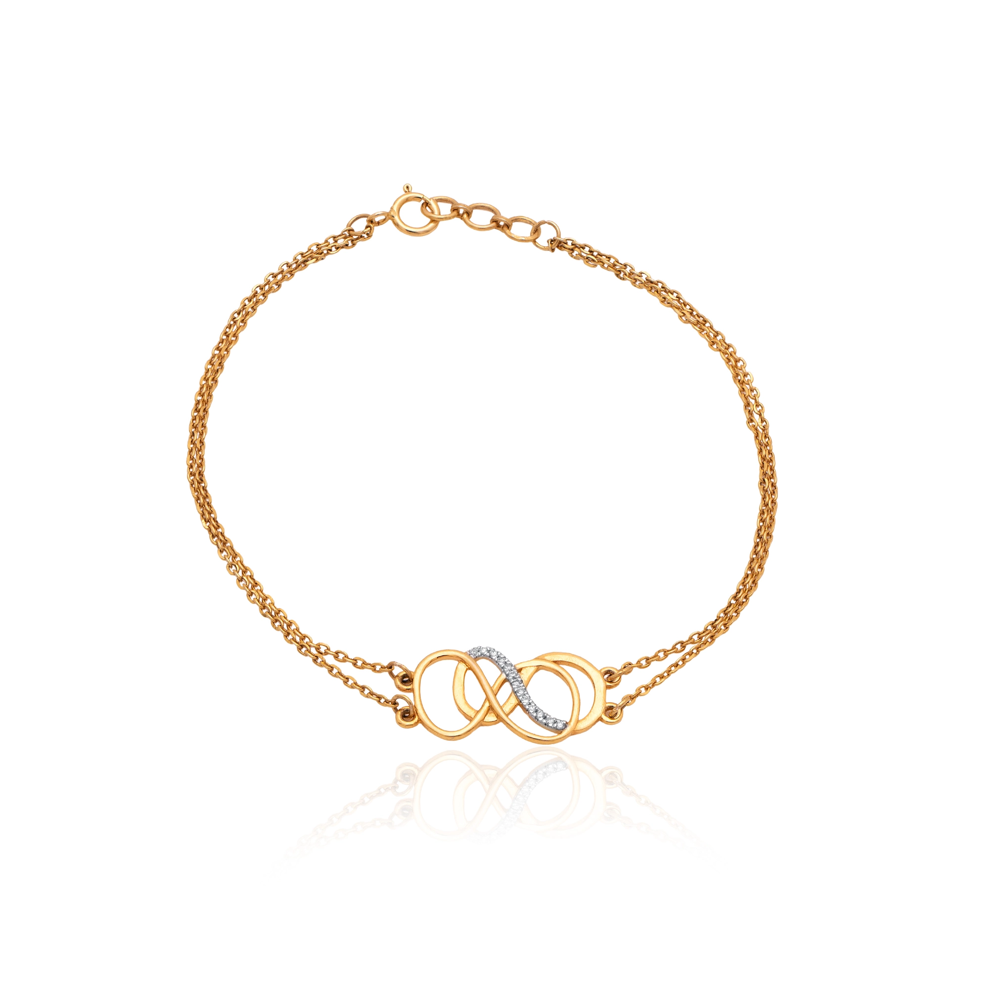 Yellow Gold Diamond Bracelet thumbnail 2