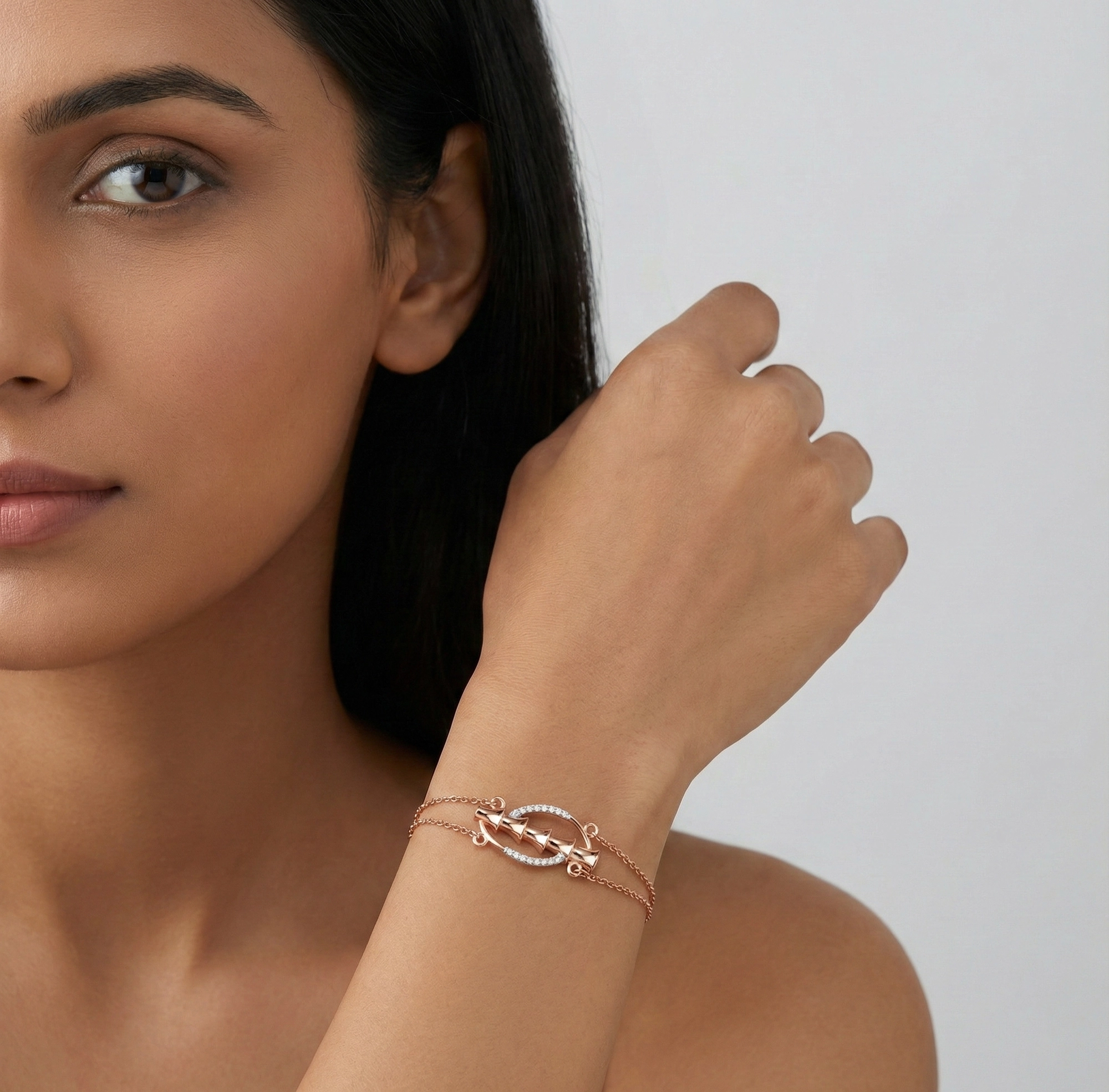 Rose Gold Diamond Bracelet thumbnail 3