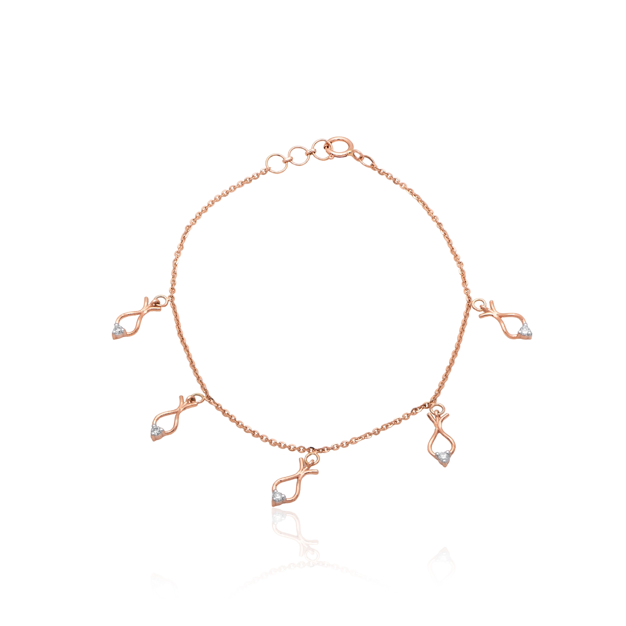Rose Gold Diamond Bracelet thumbnail 2