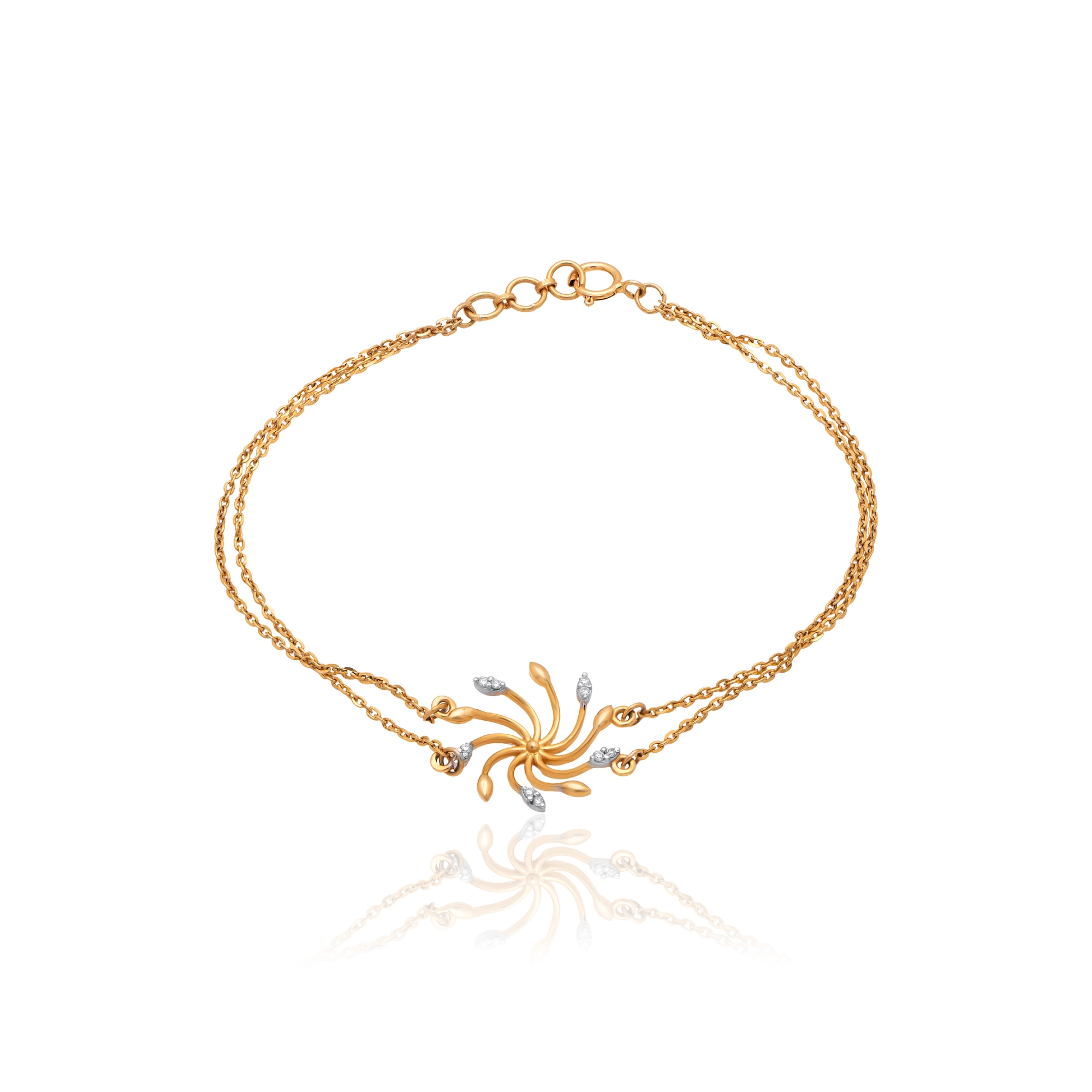 Yellow Gold Diamond Bracelet thumbnail 2