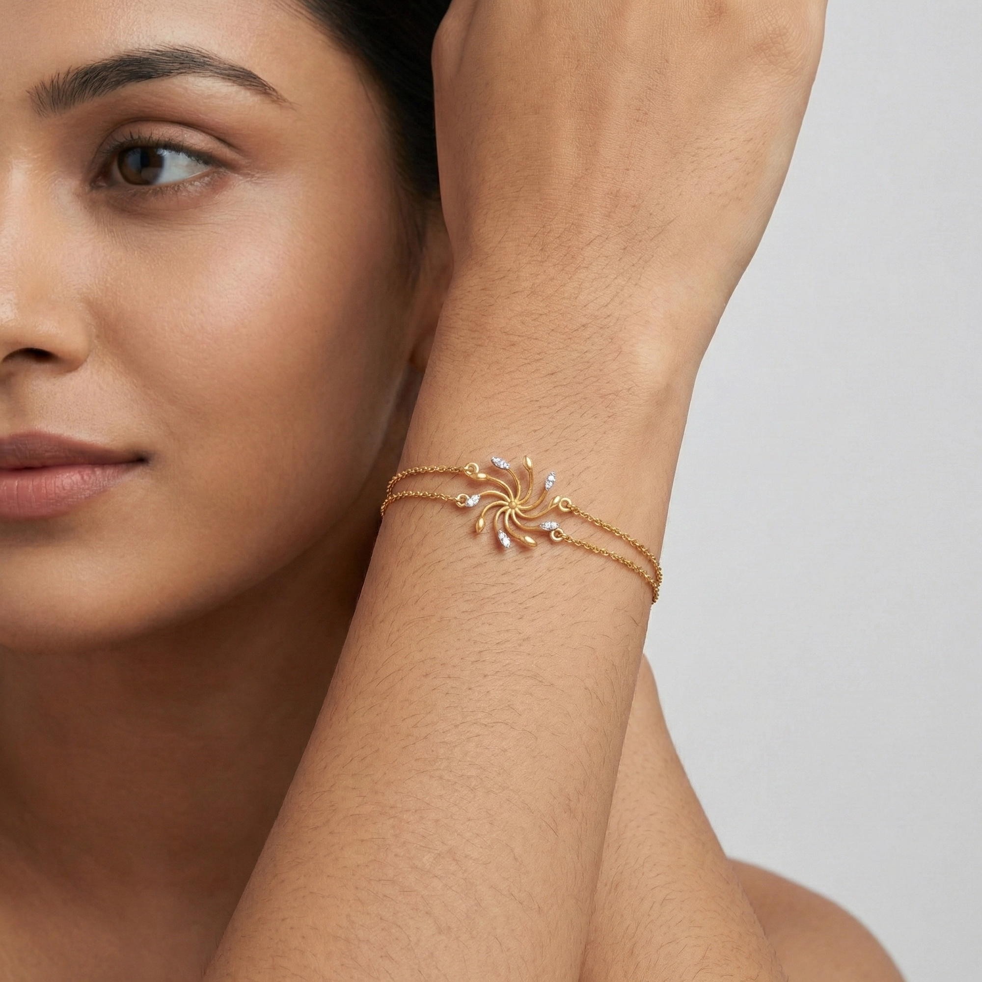 Yellow Gold Diamond Bracelet thumbnail 3