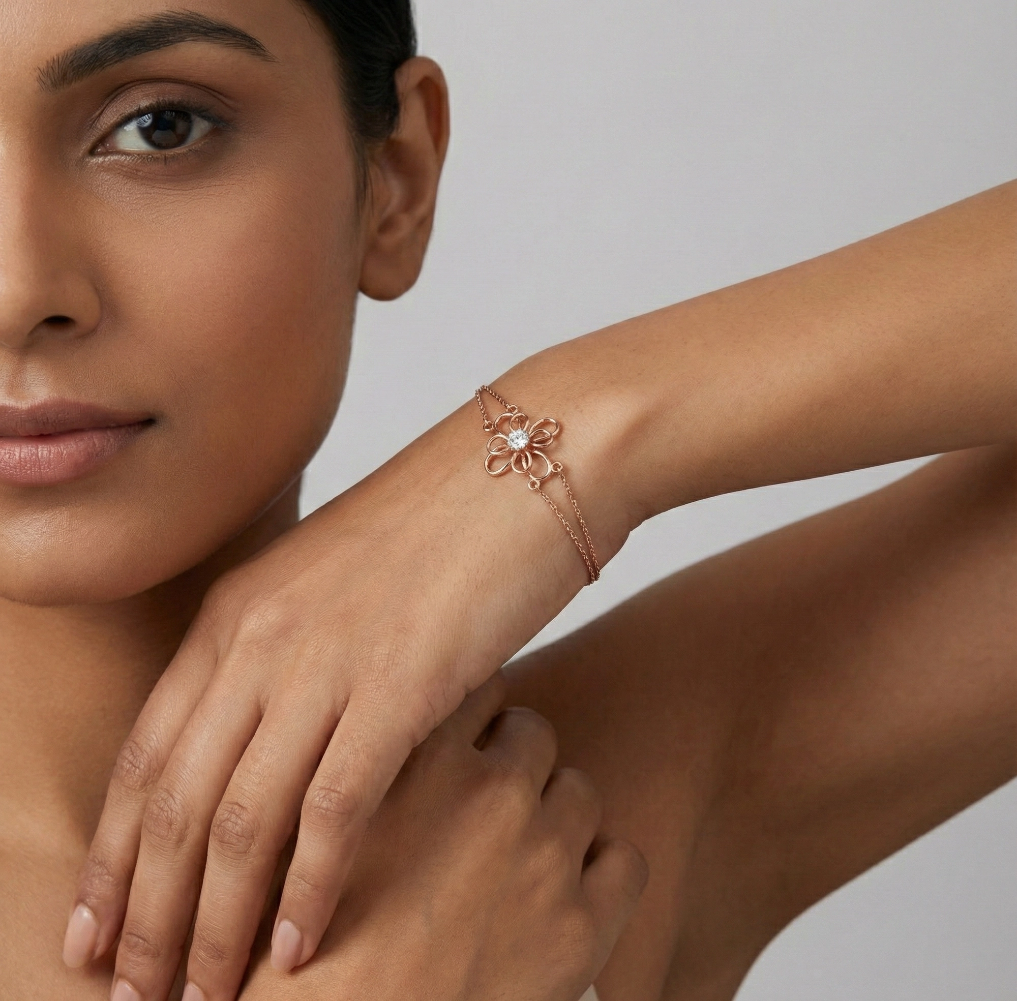 Rose Gold Diamond Bracelet thumbnail 3