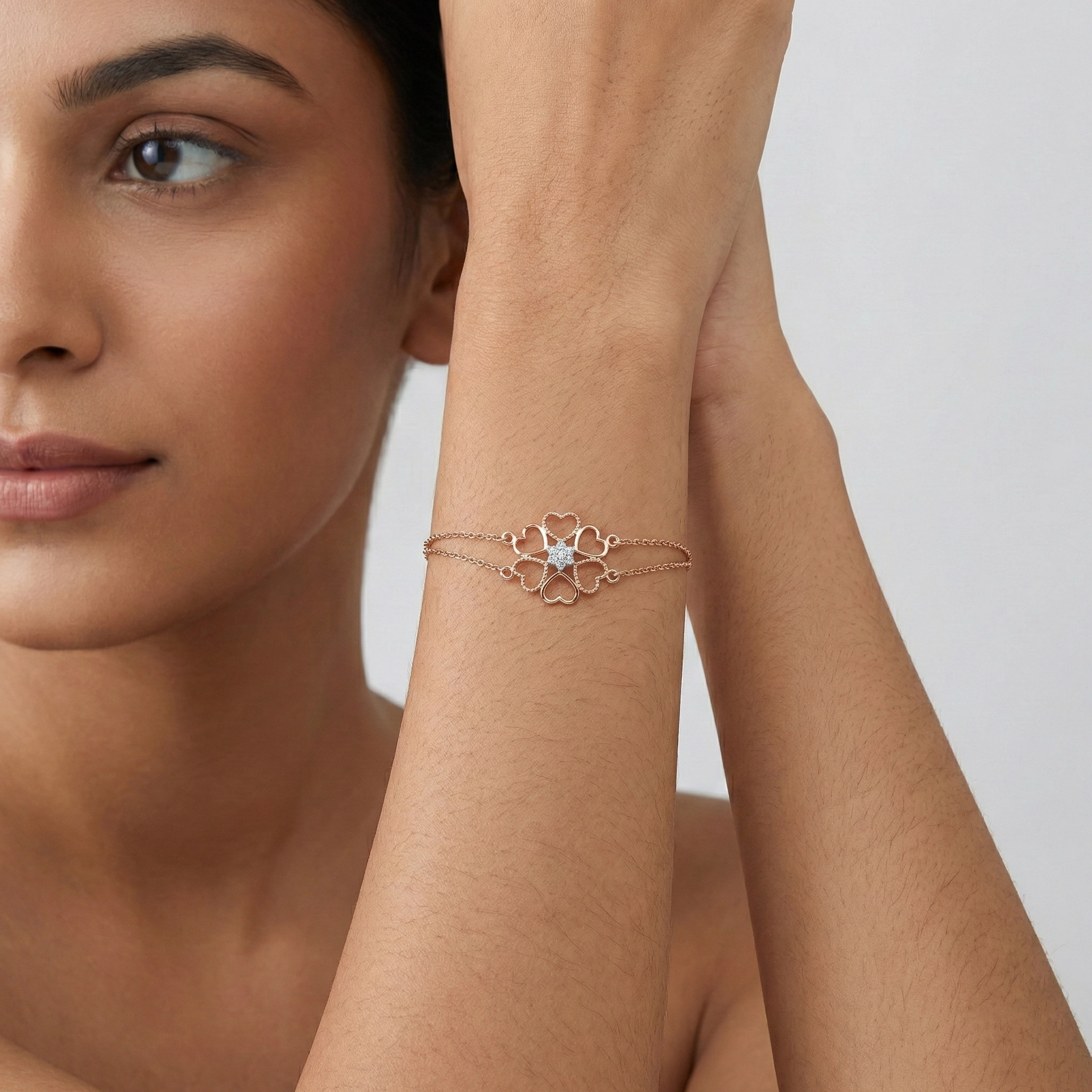 Rose Gold Diamond Bracelet thumbnail 3