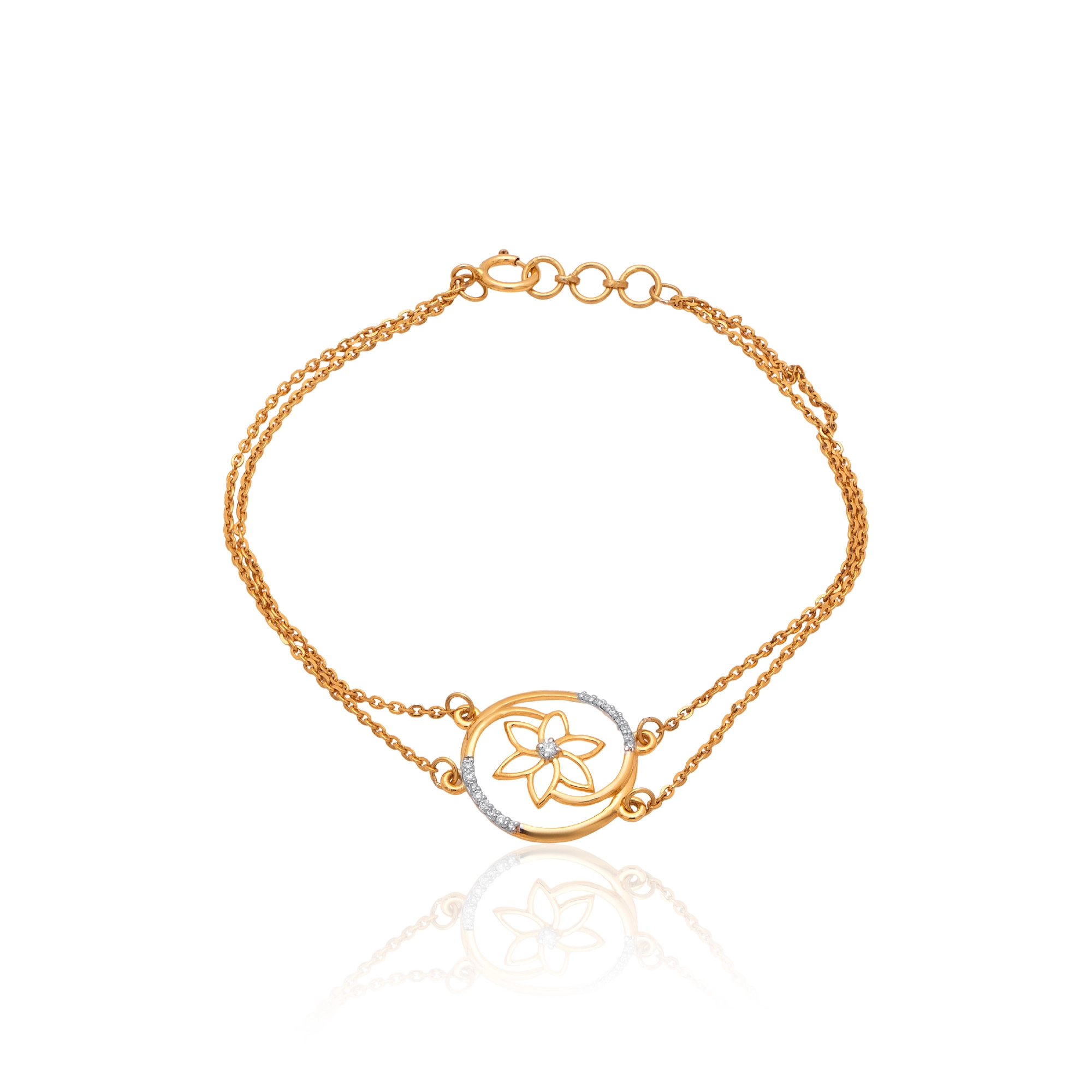 Yellow Gold Diamond Bracelet thumbnail 2