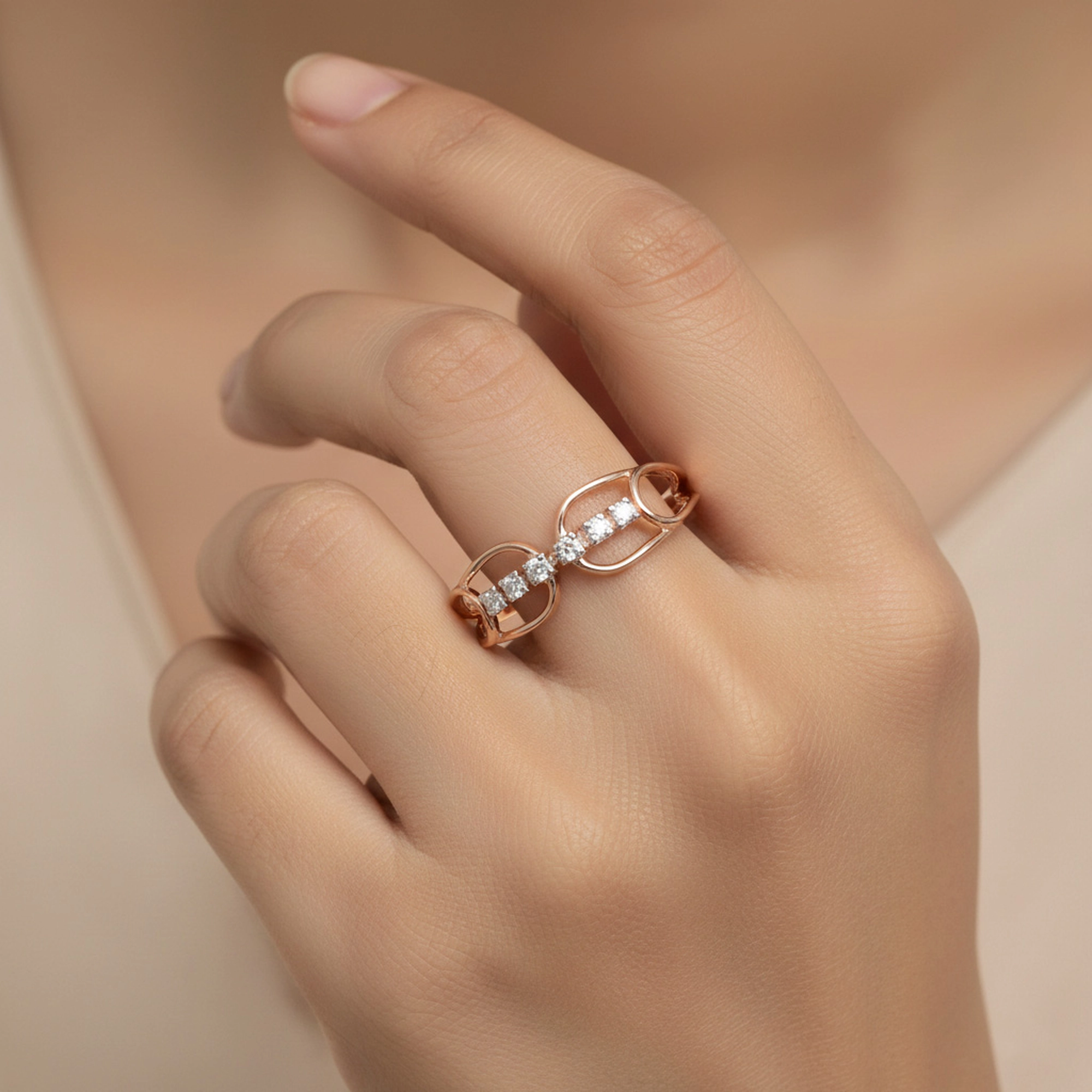 Rose Gold Diamond Ring