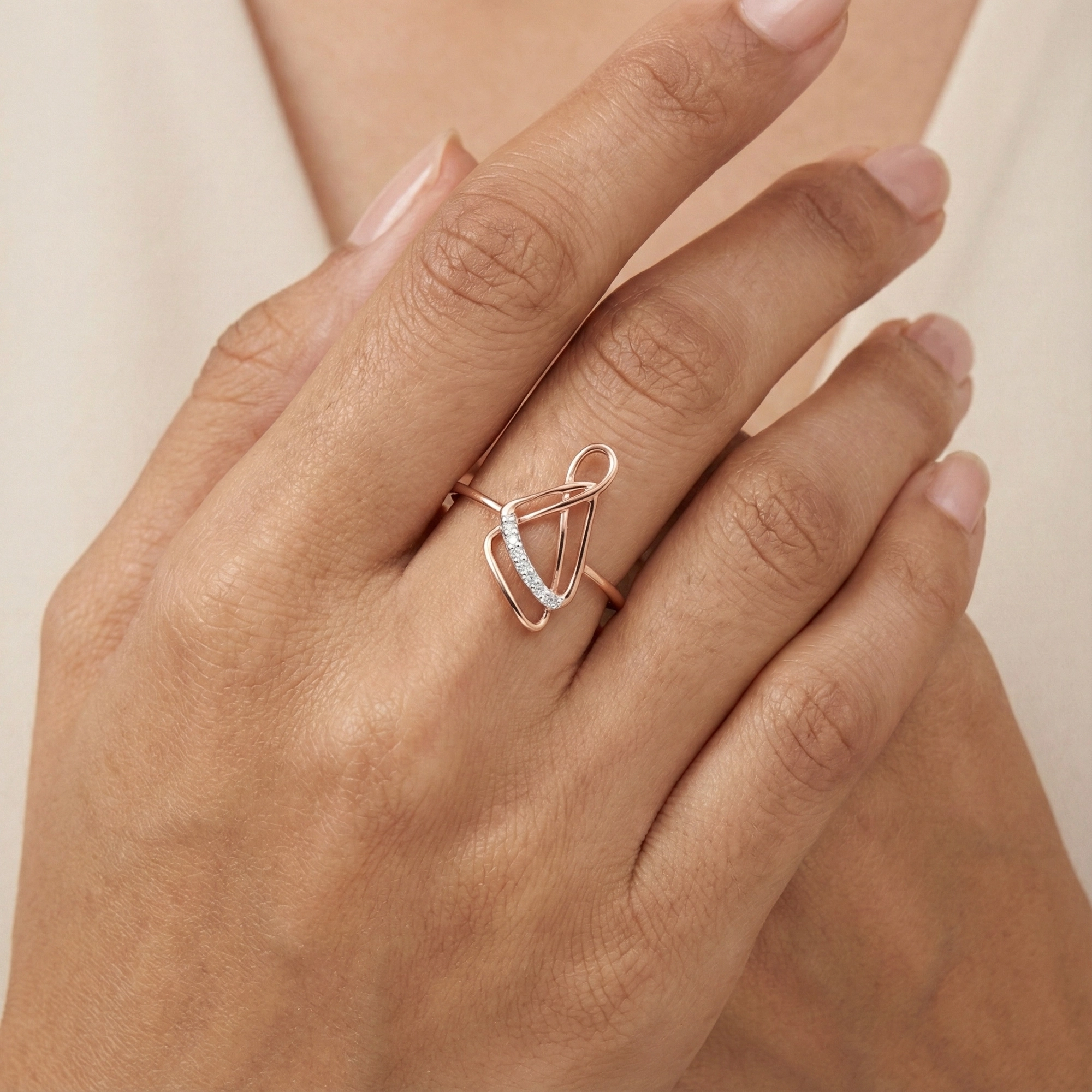 Rose Gold Diamond Ring
