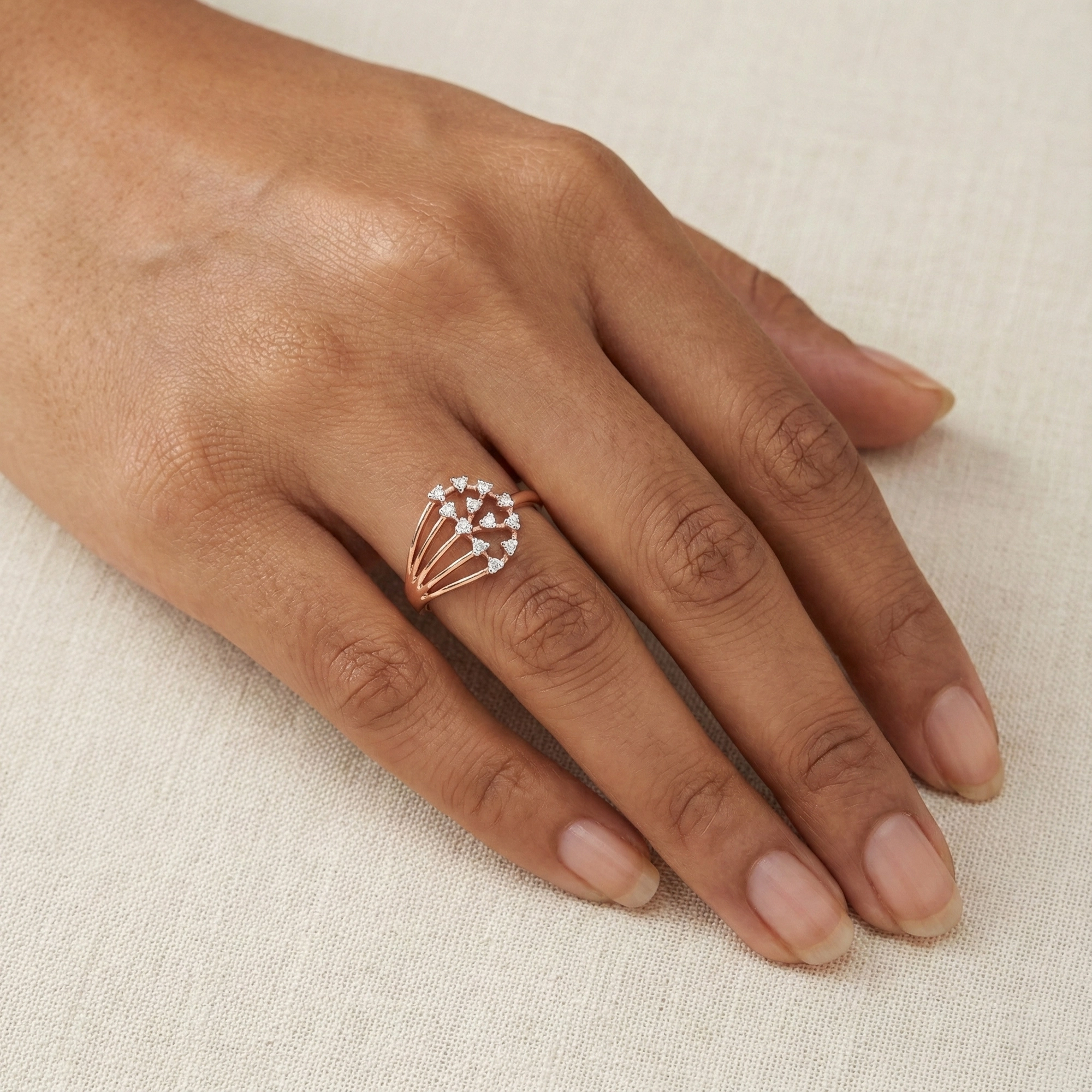 Rose Gold Diamond Ring