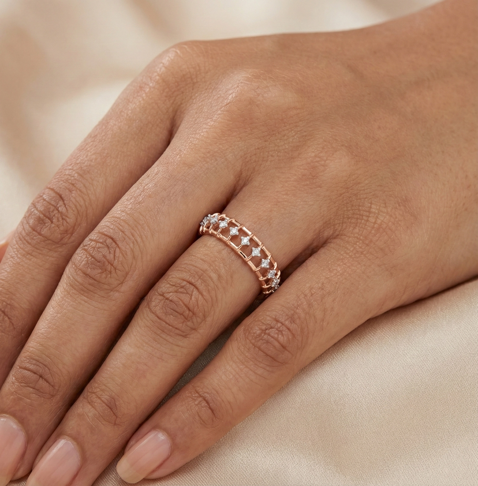 Rose Gold Diamond Ring