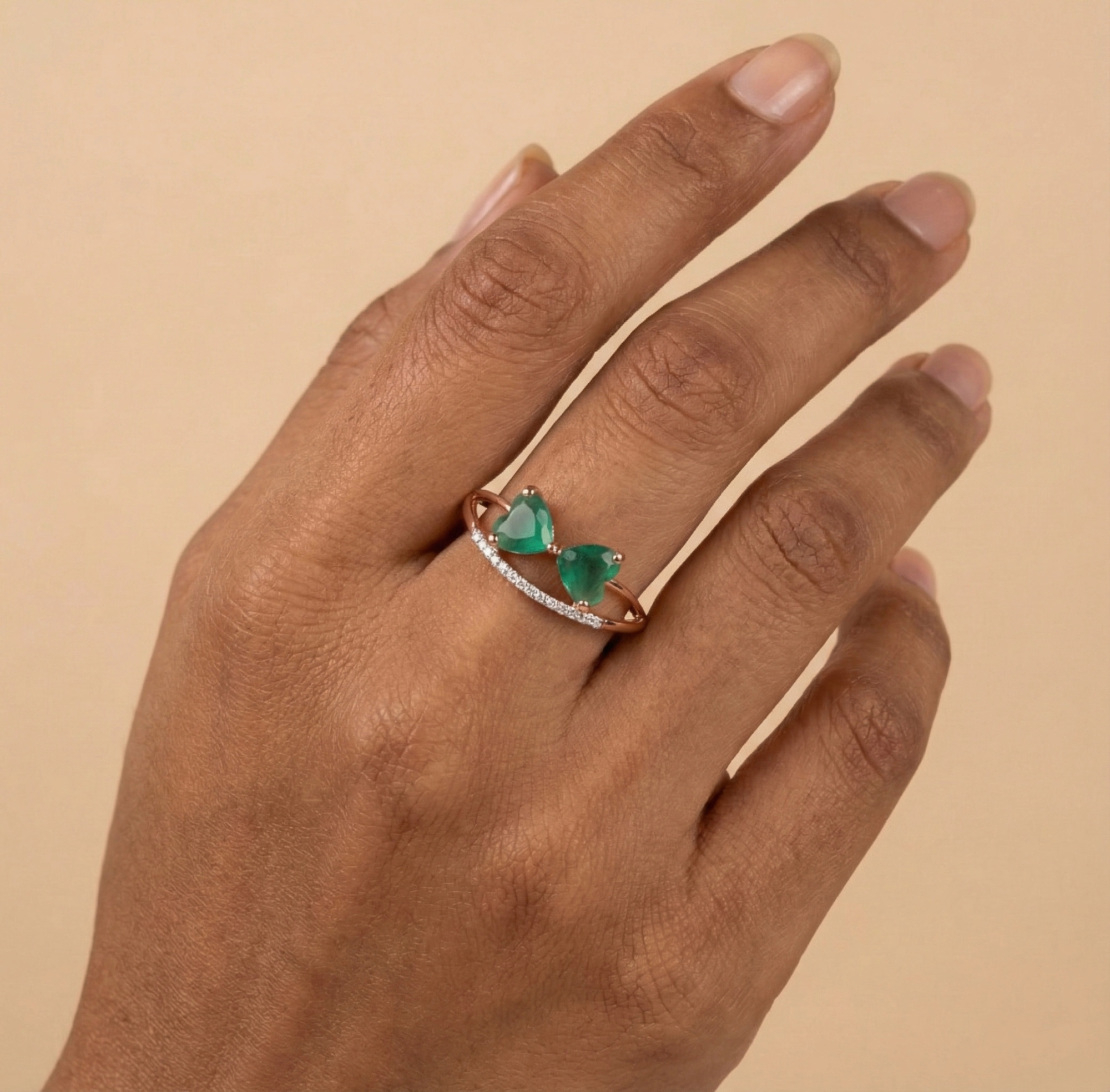 Rose Gold Diamond Ring thumbnail 2