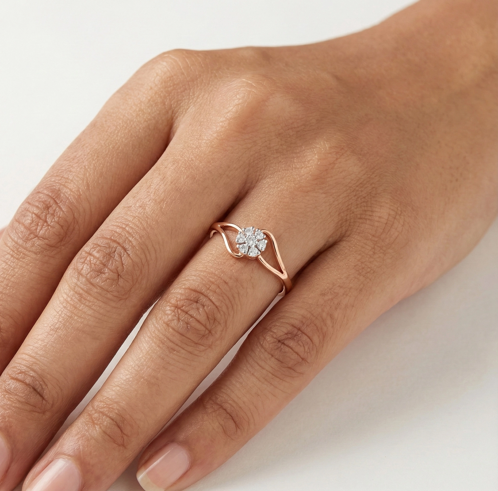 Rose Gold Diamond Ring thumbnail 2