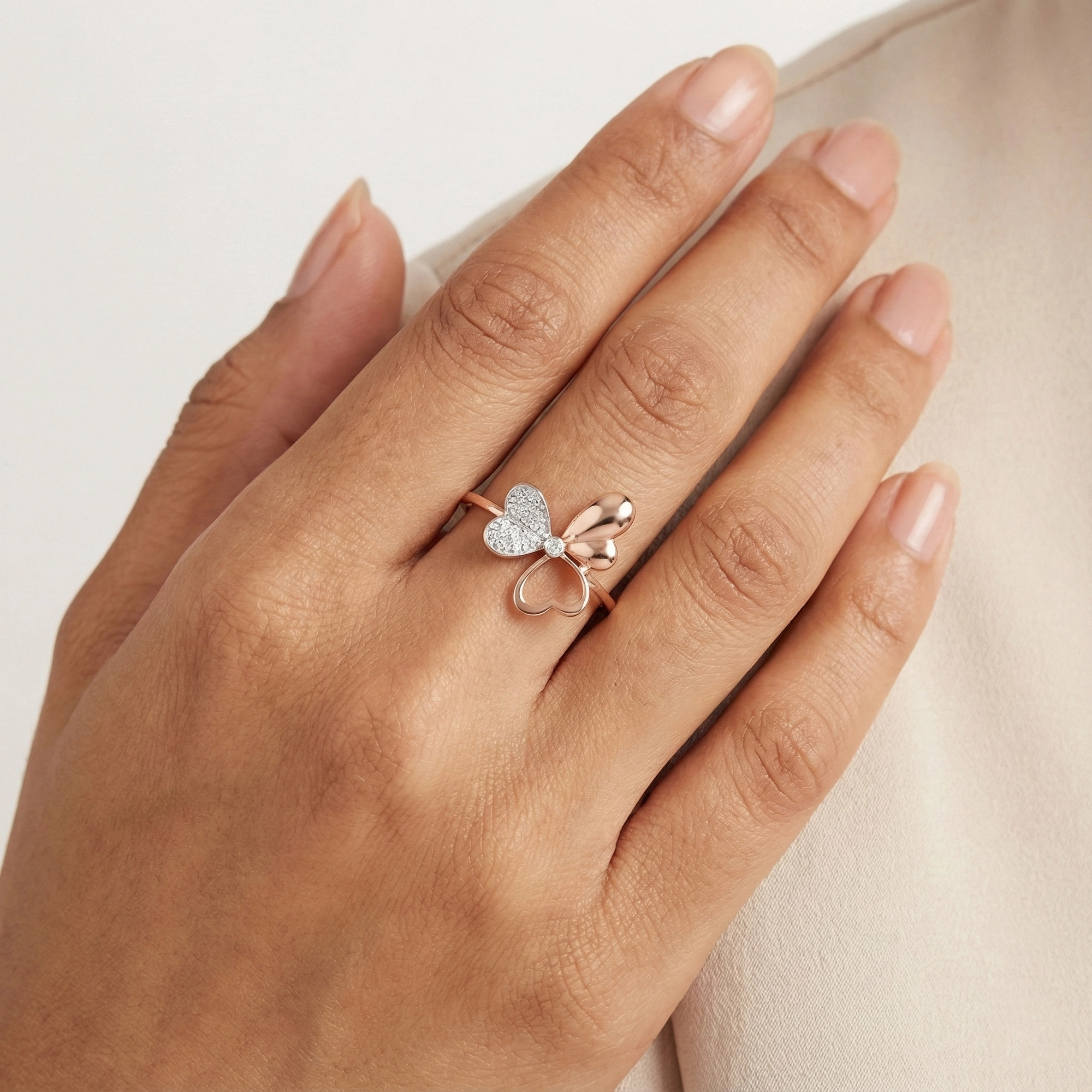 Rose Gold Diamond Ring thumbnail 2