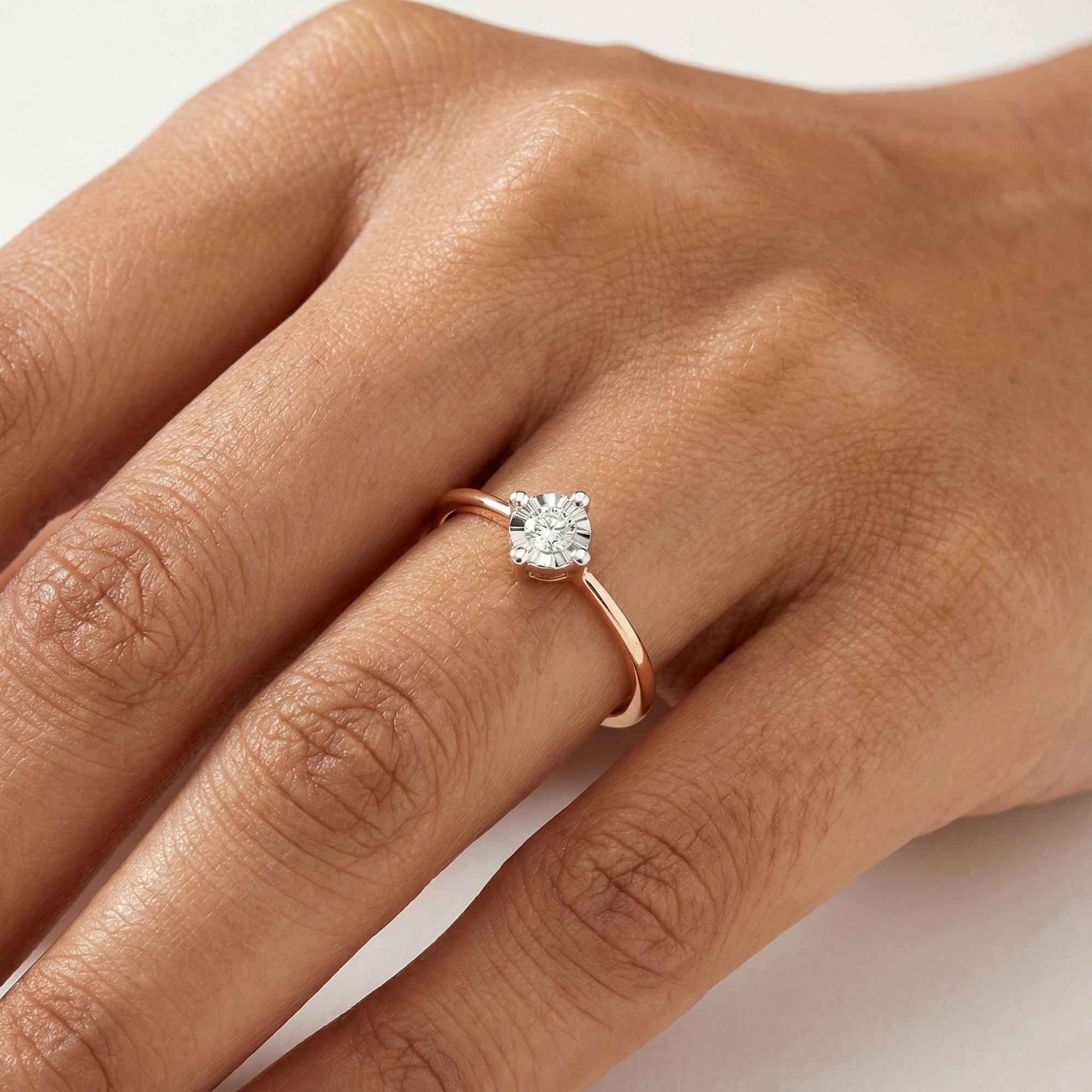 Rose Gold Diamond Ring thumbnail 2