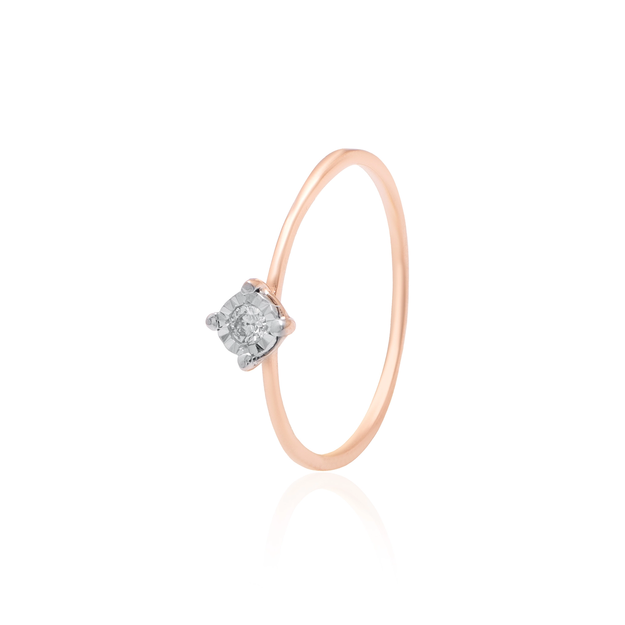 Rose Gold Diamond Ring thumbnail 3