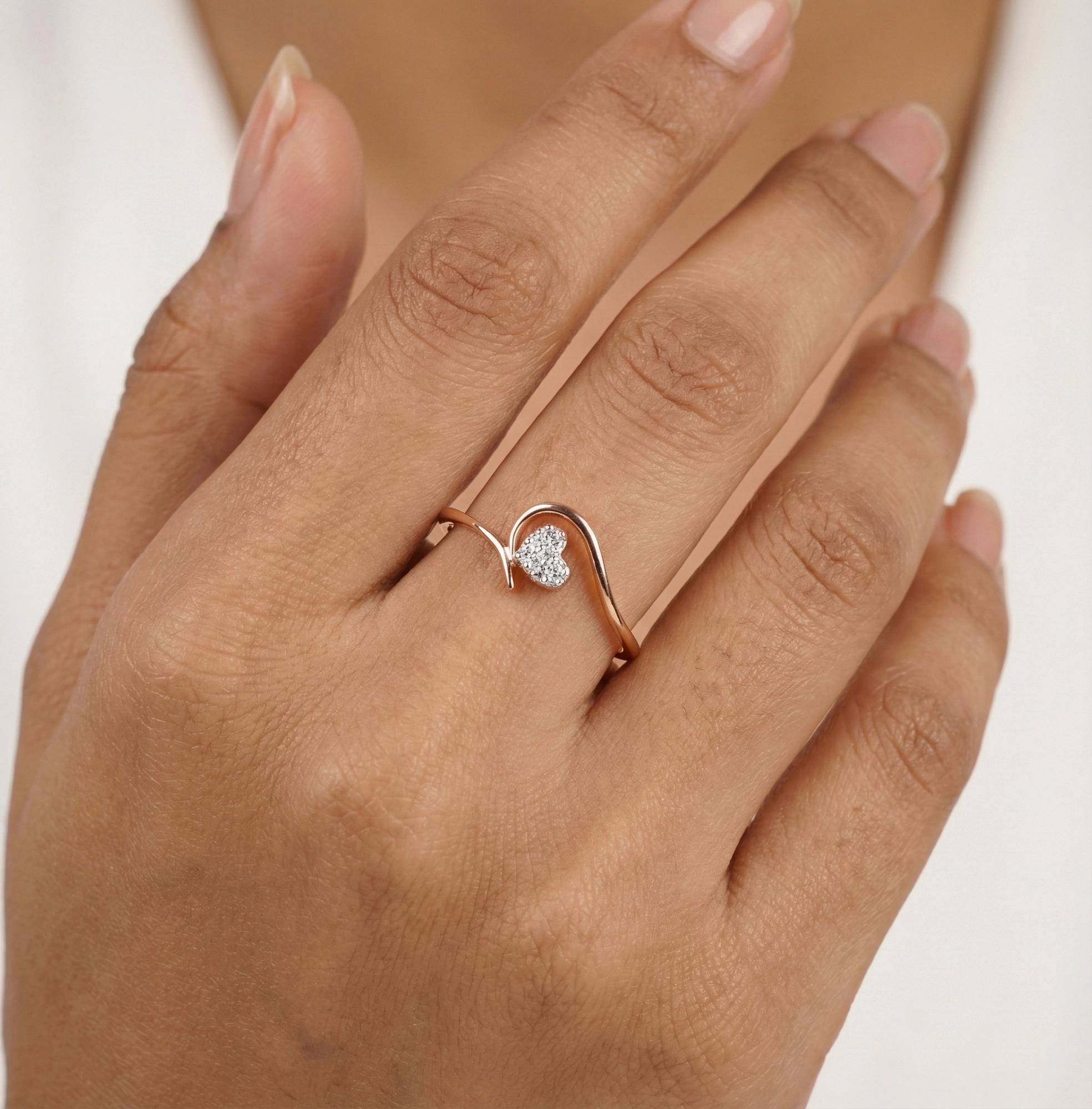 Rose Gold Diamond Ring thumbnail 2