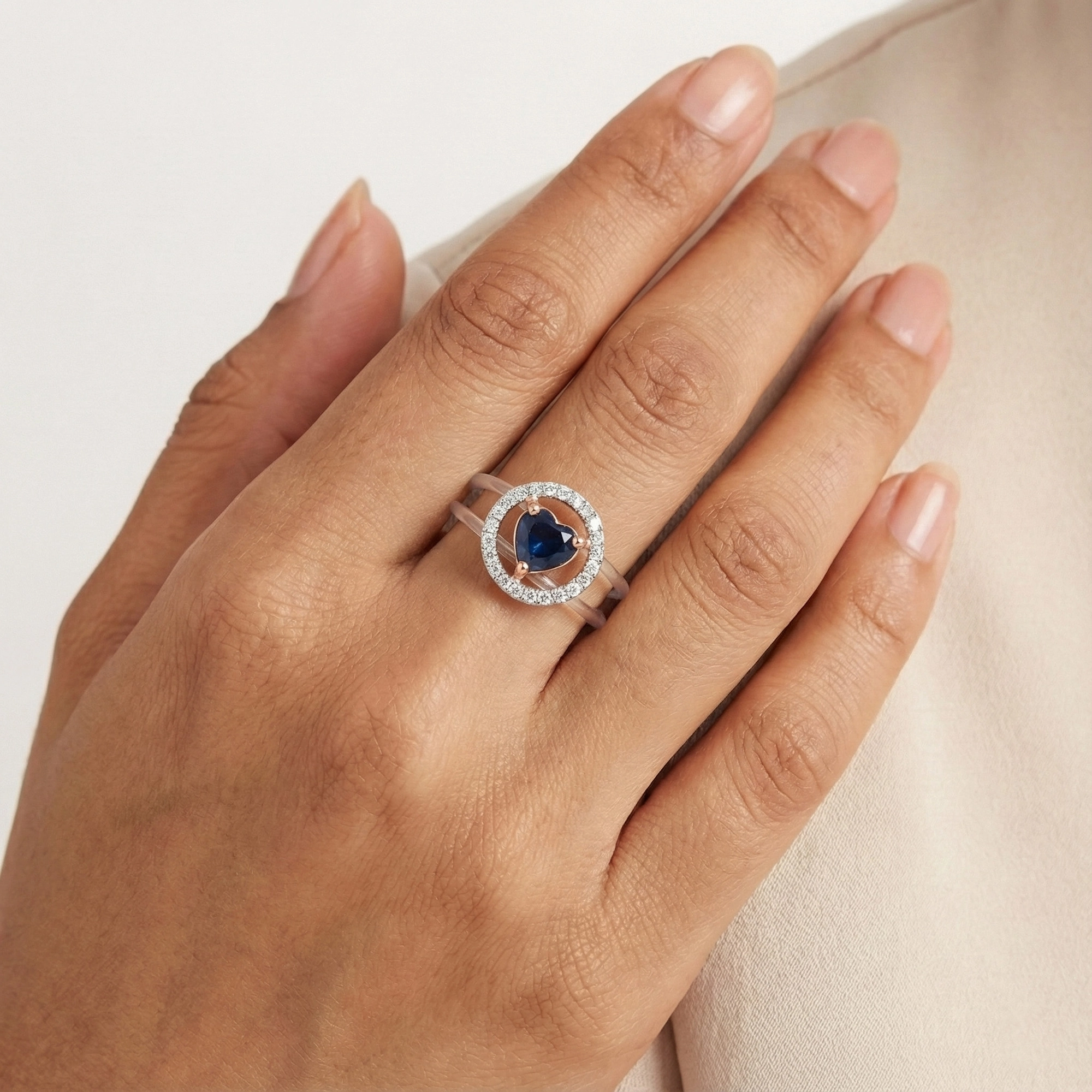 Rose Gold Diamond Ring thumbnail 2