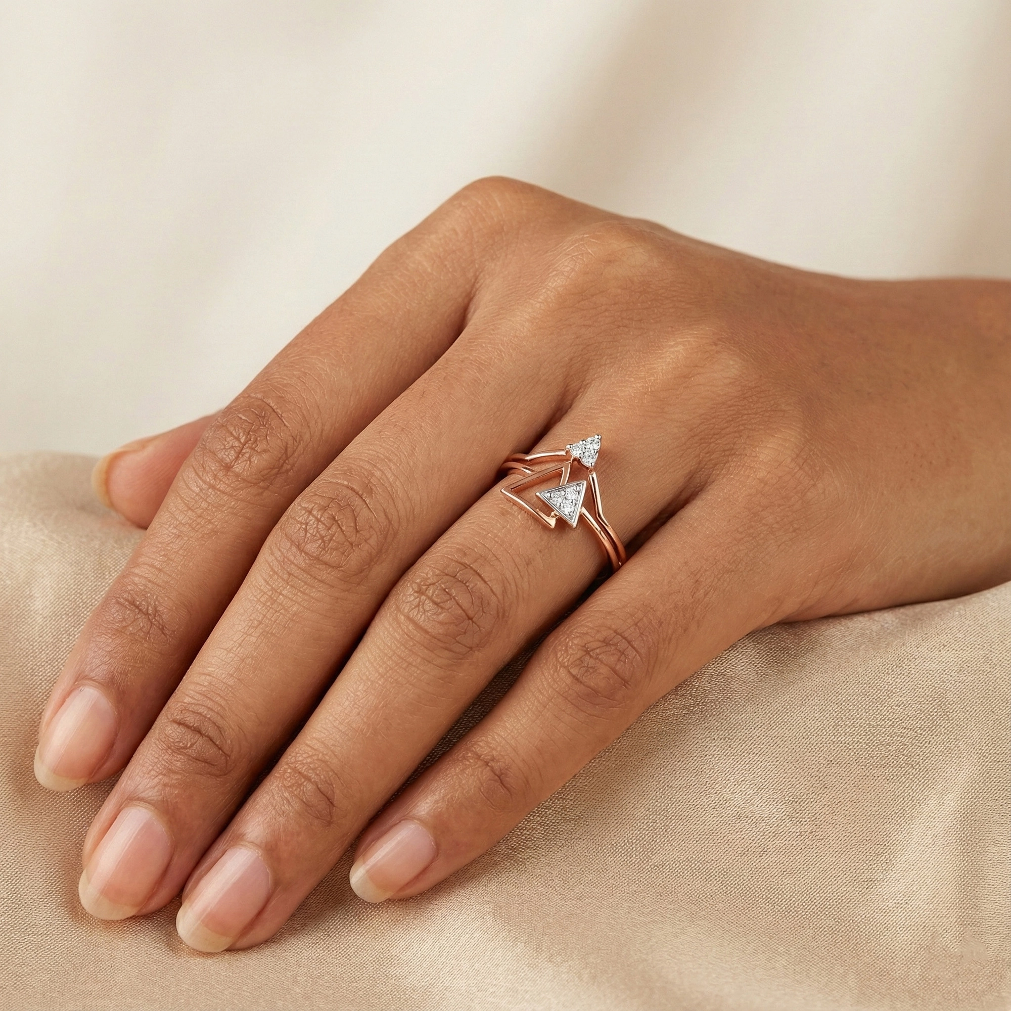 Rose Gold Diamond Ring thumbnail 3