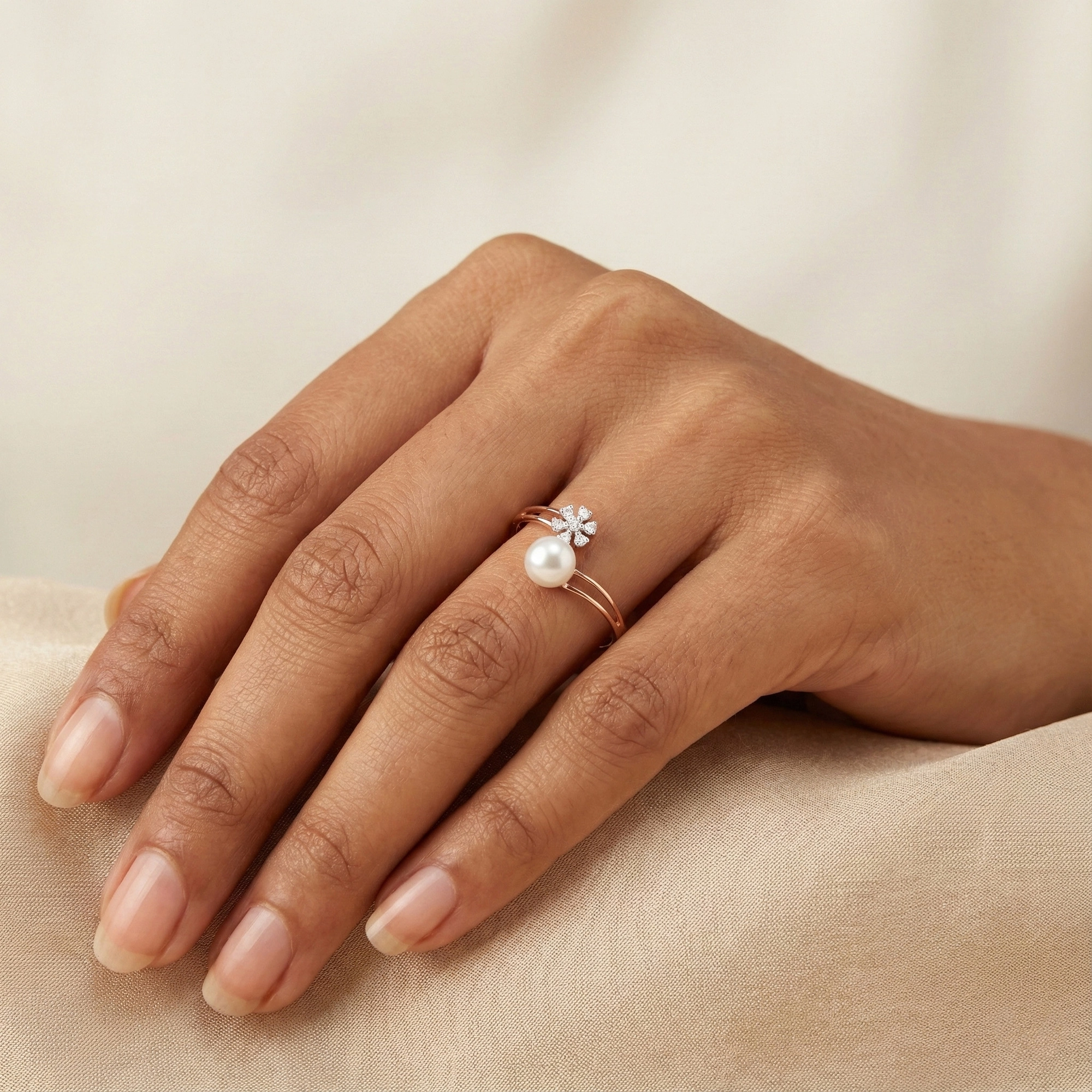 Rose Gold Diamond Ring thumbnail 3