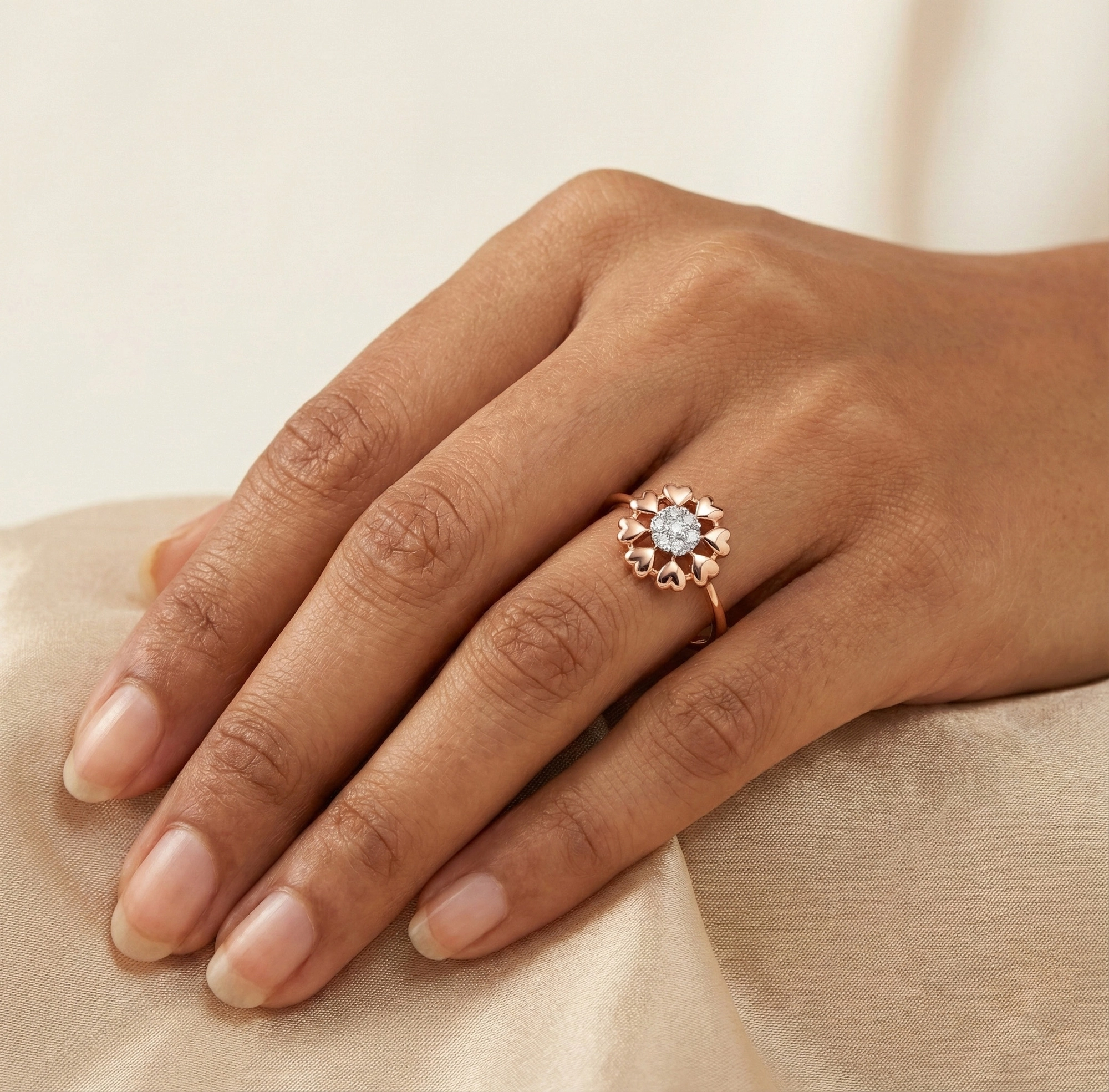 Rose Gold Diamond Ring thumbnail 3