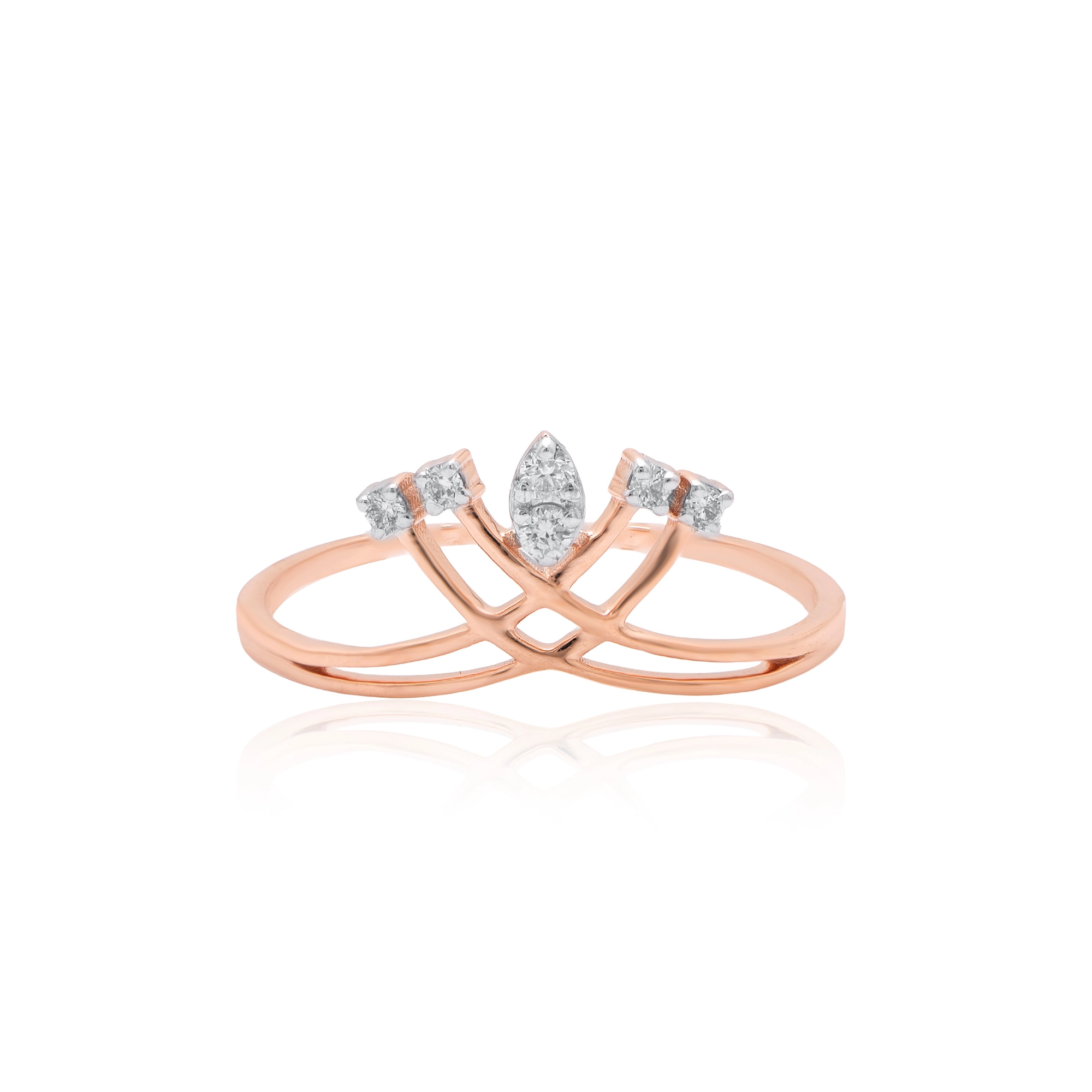 Rose Gold Diamond Ring thumbnail 2