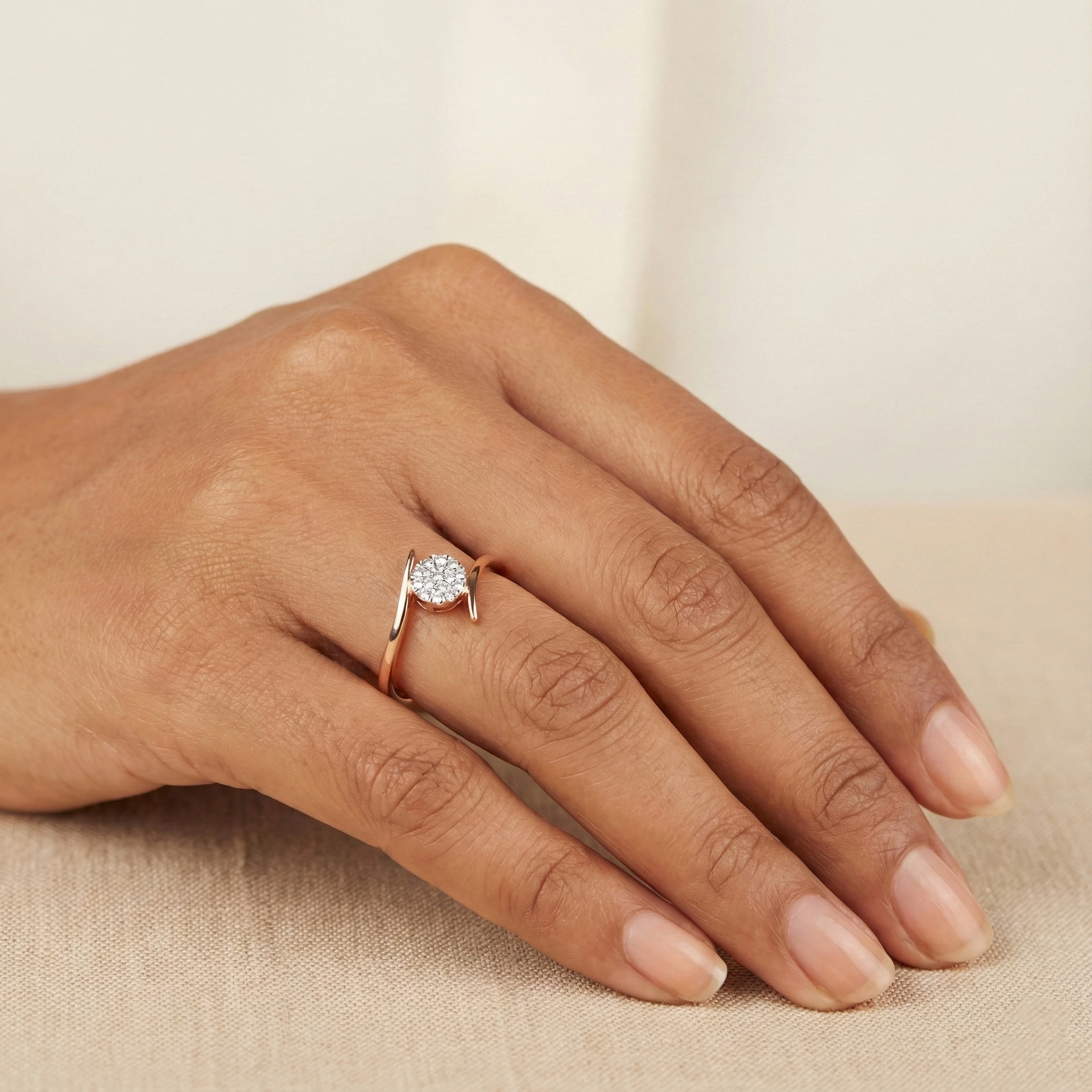 Rose Gold Diamond Ring