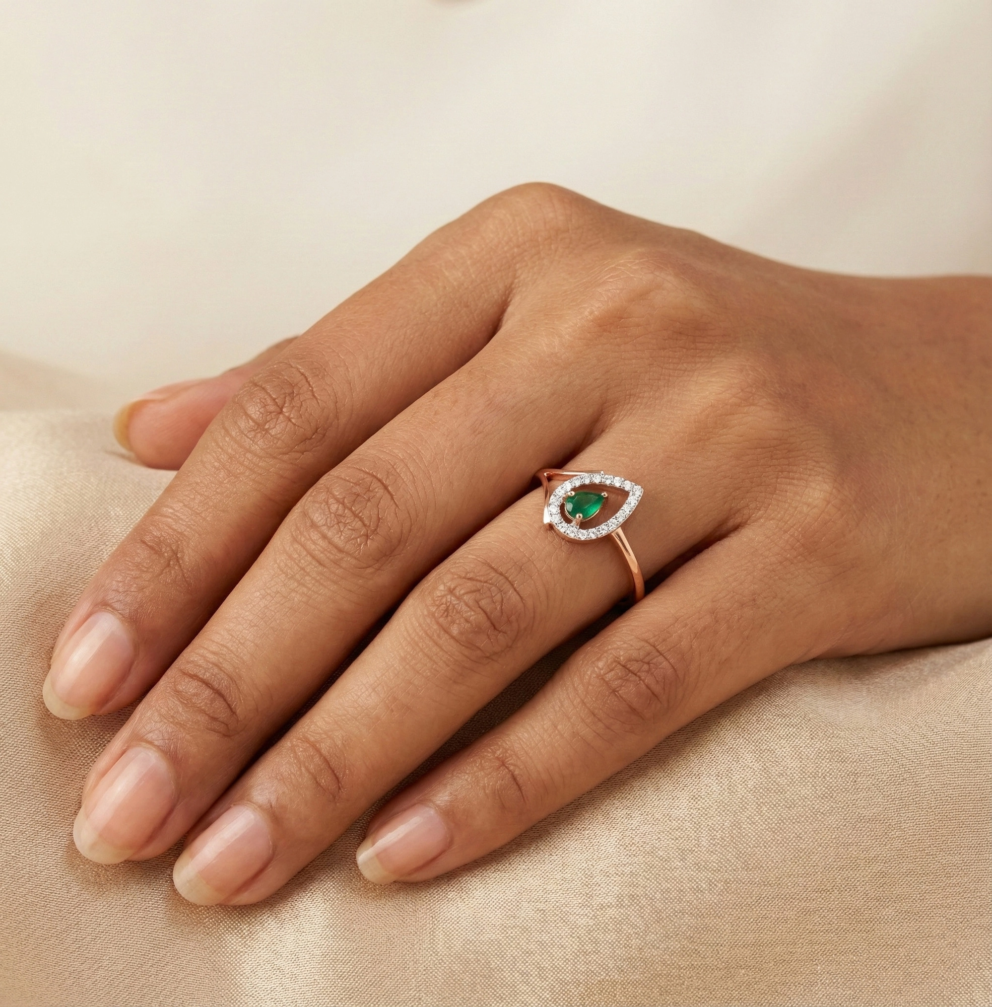 Rose Gold Diamond Ring thumbnail 3