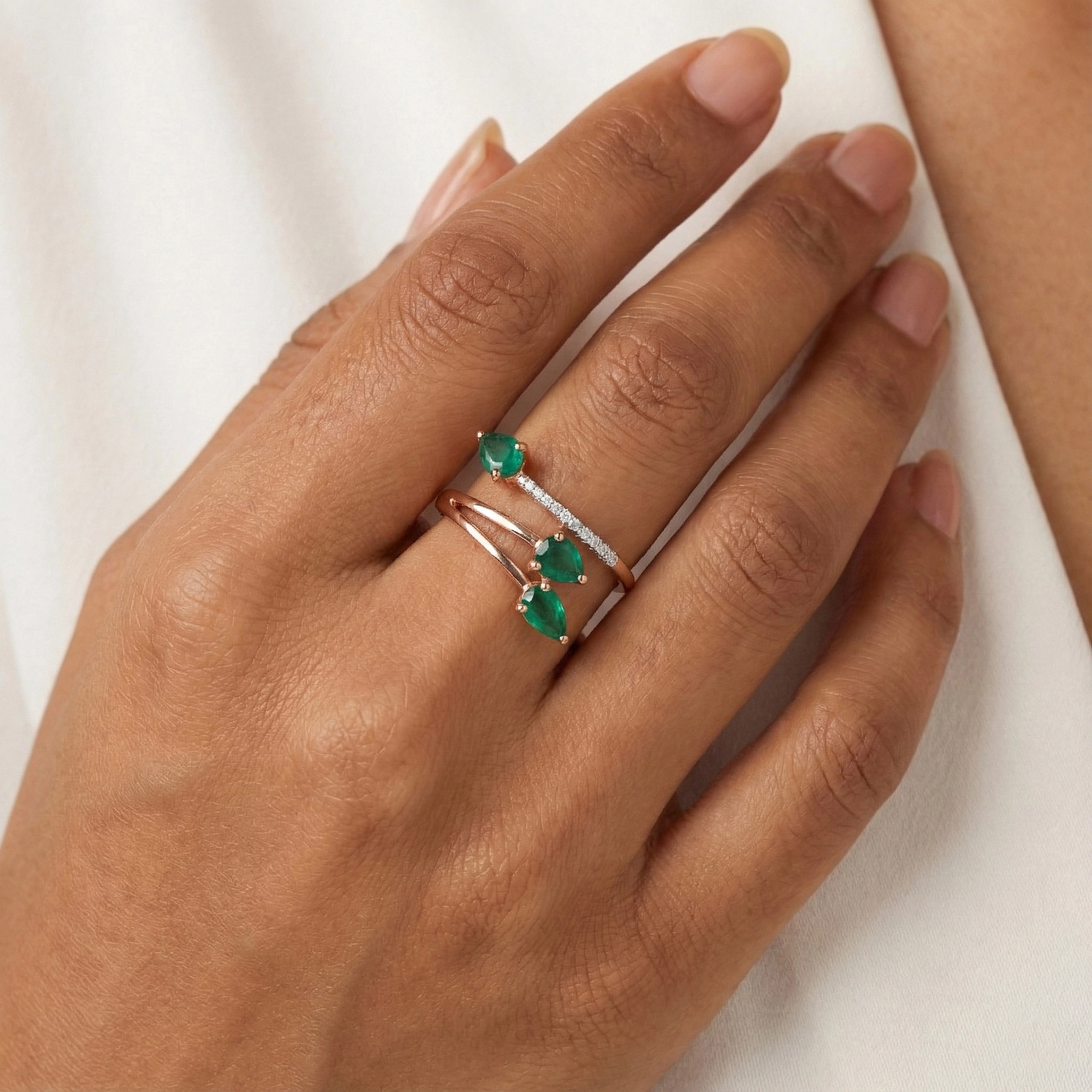 Rose Gold Diamond Ring thumbnail 3