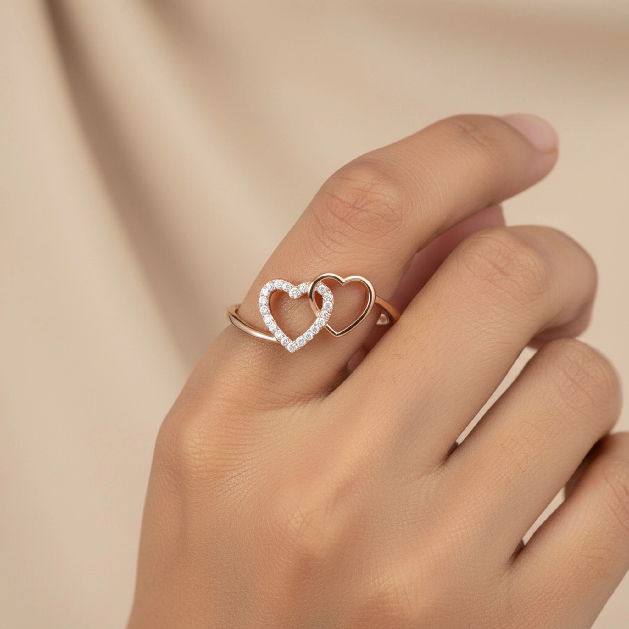 Rose Gold Diamond Ring thumbnail 3
