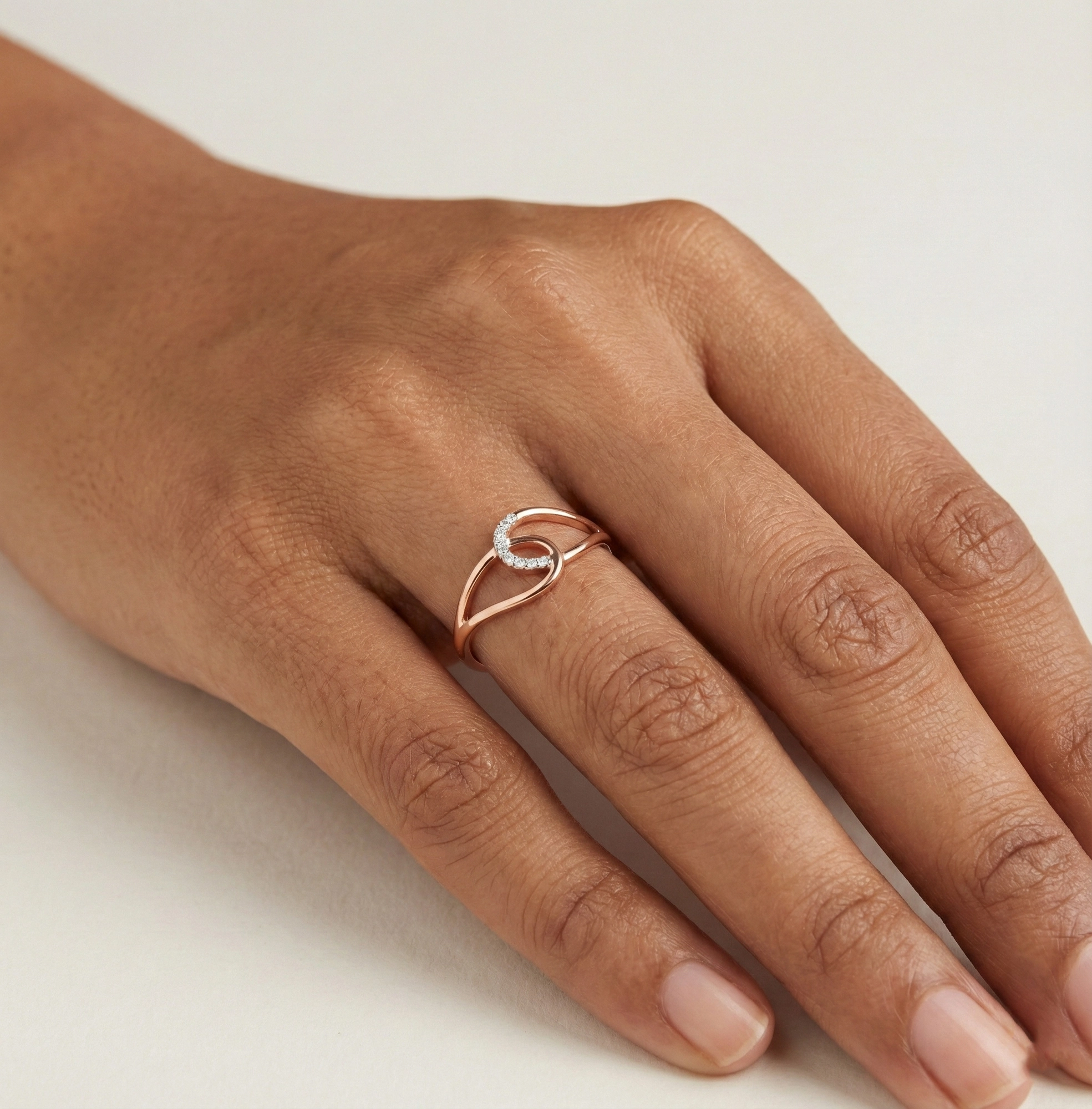 Rose Gold Diamond Ring thumbnail 2