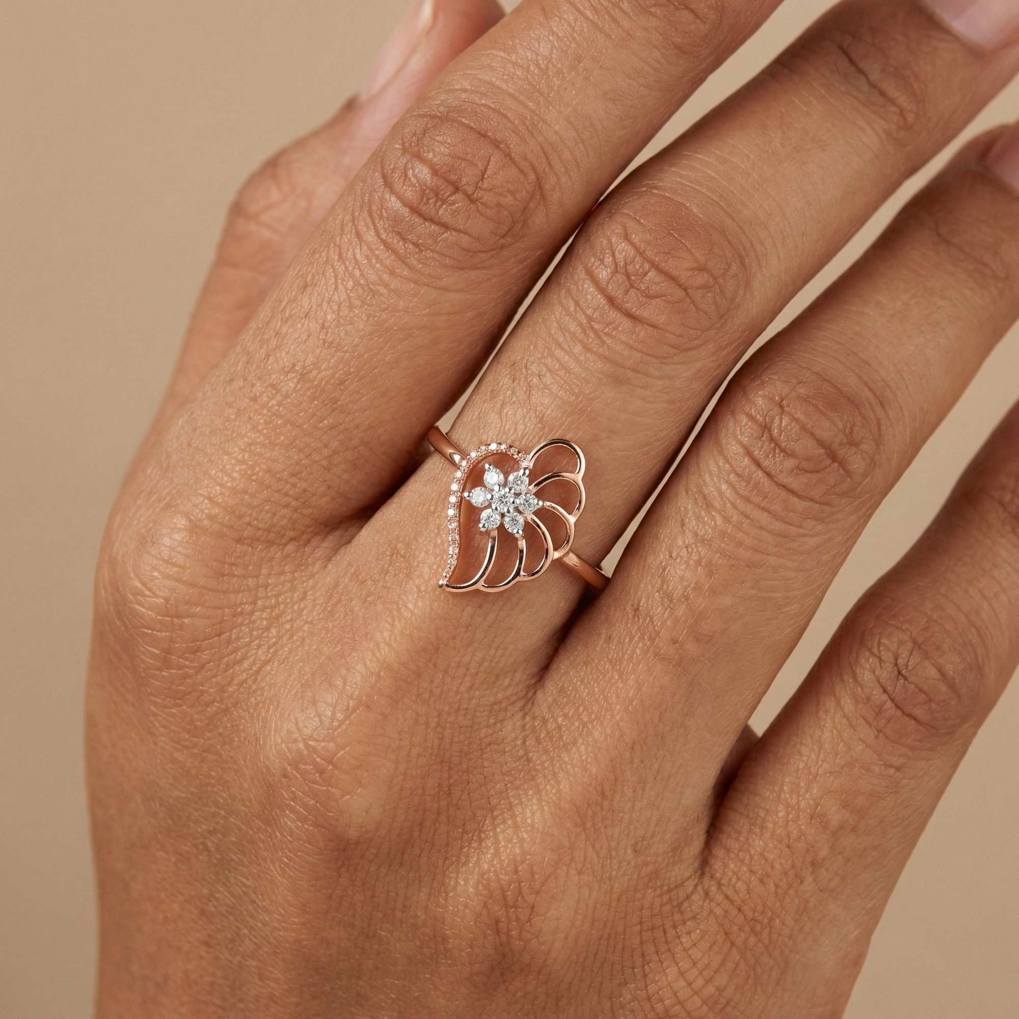 Rose Gold Diamond Ring thumbnail 2