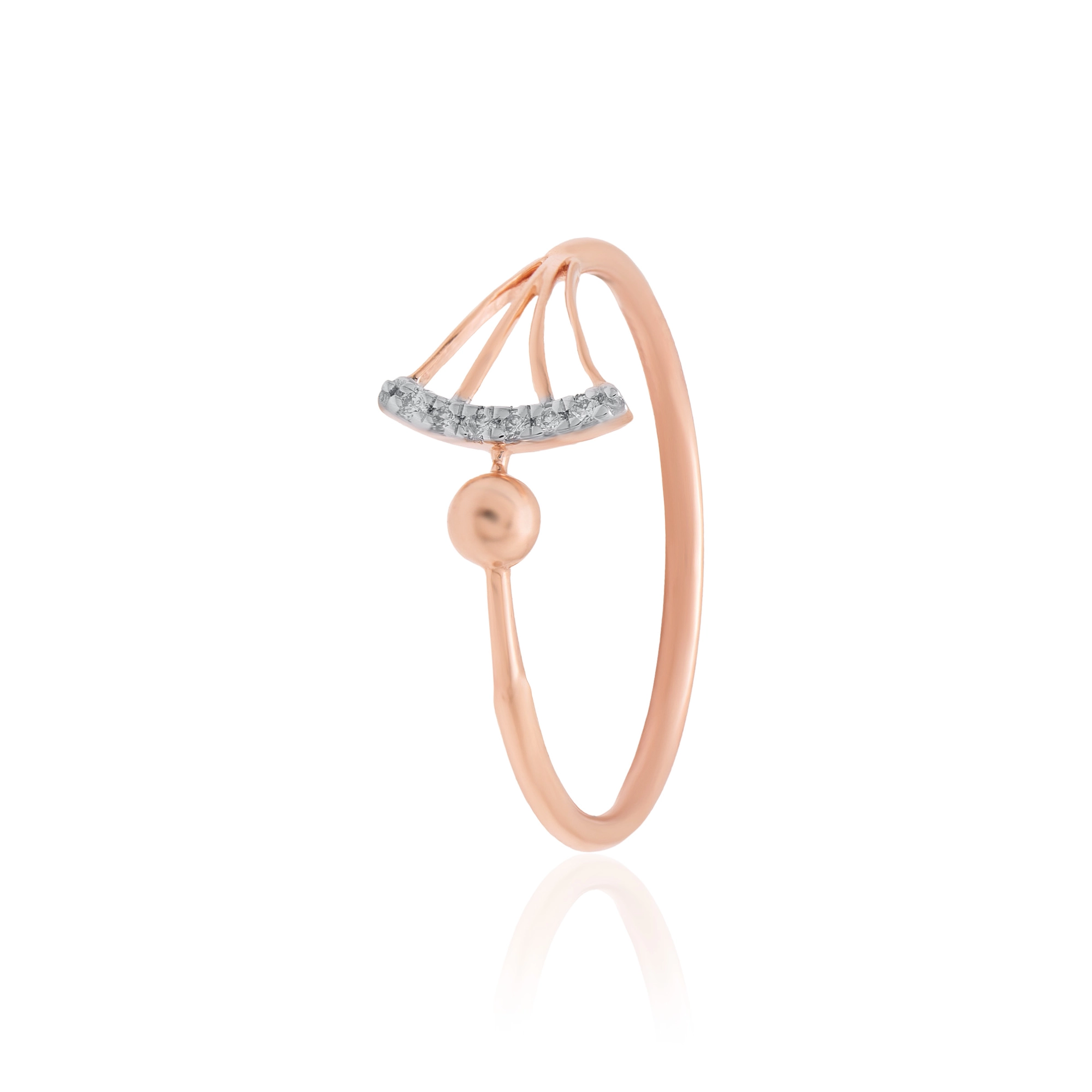 Rose Gold Diamond Ring thumbnail 3