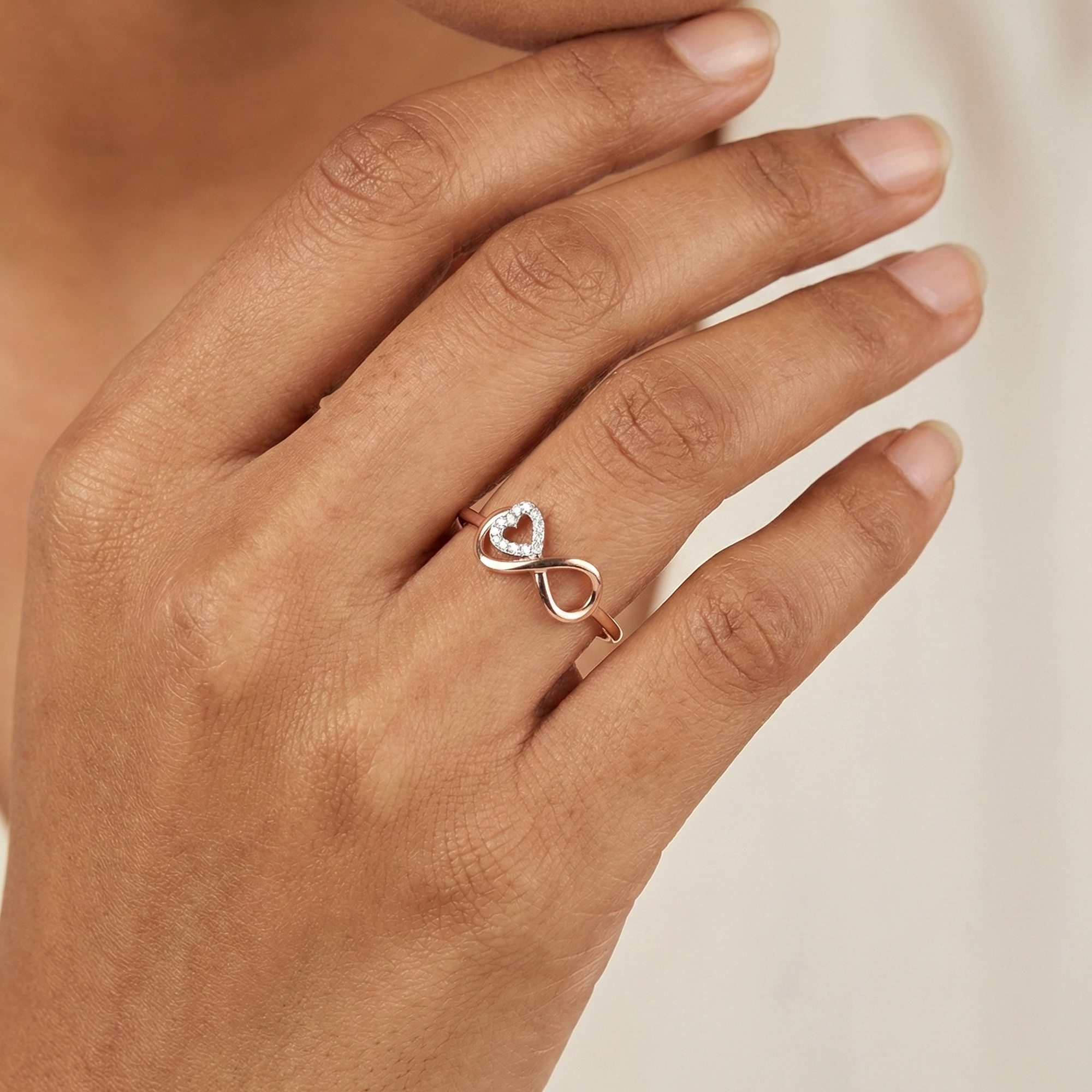 Rose Gold Diamond Ring thumbnail 2