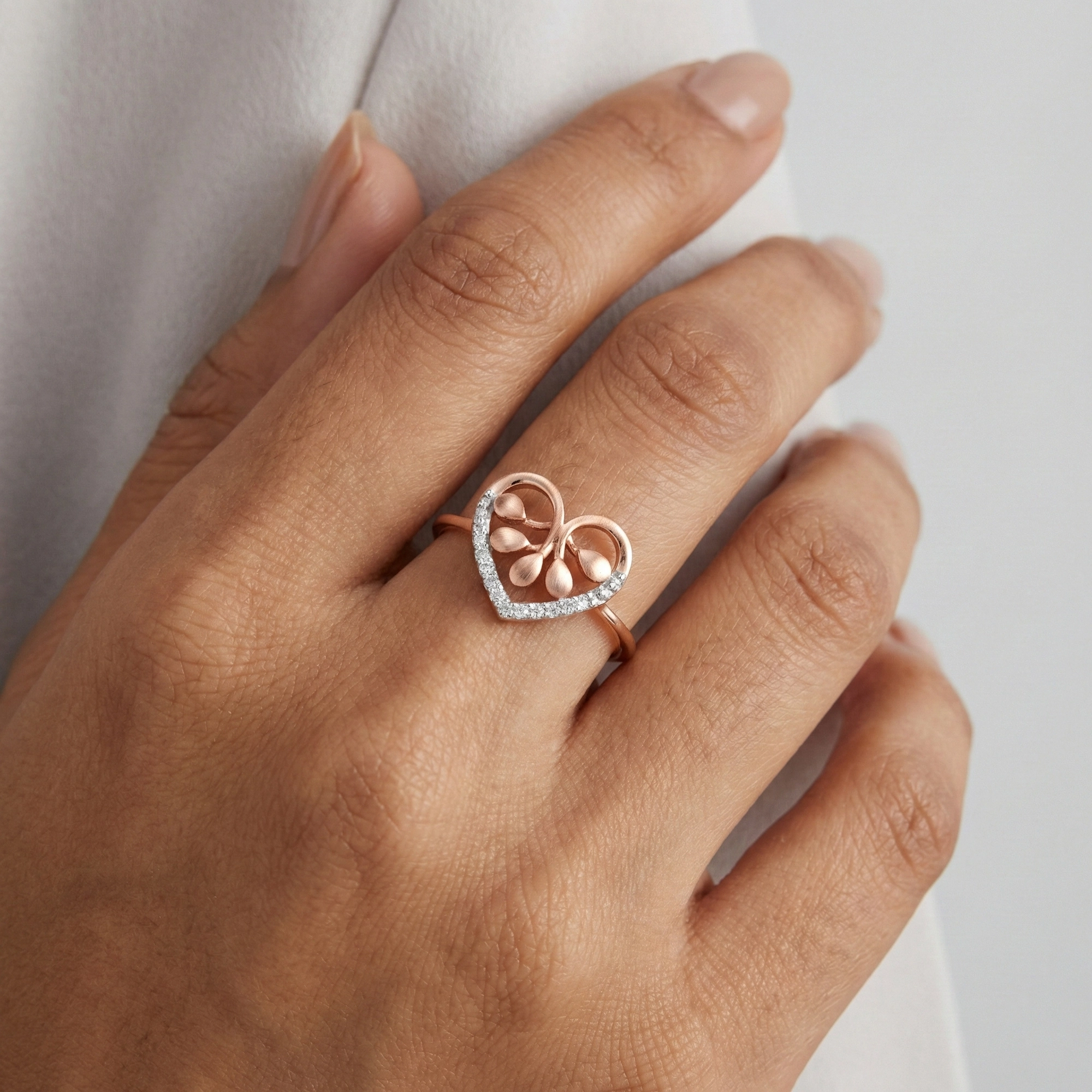 Rose Gold Diamond Ring thumbnail 2
