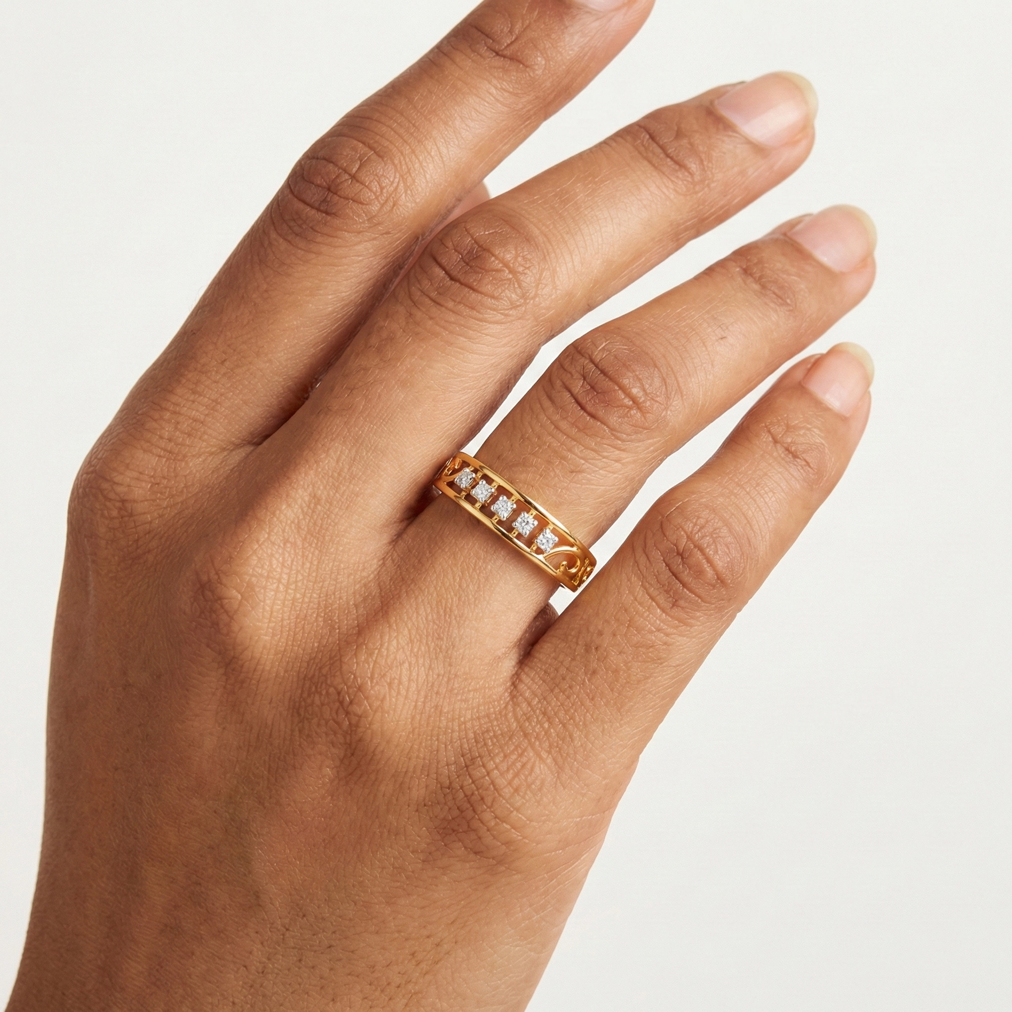 Yellow Gold Diamond Ring thumbnail 2