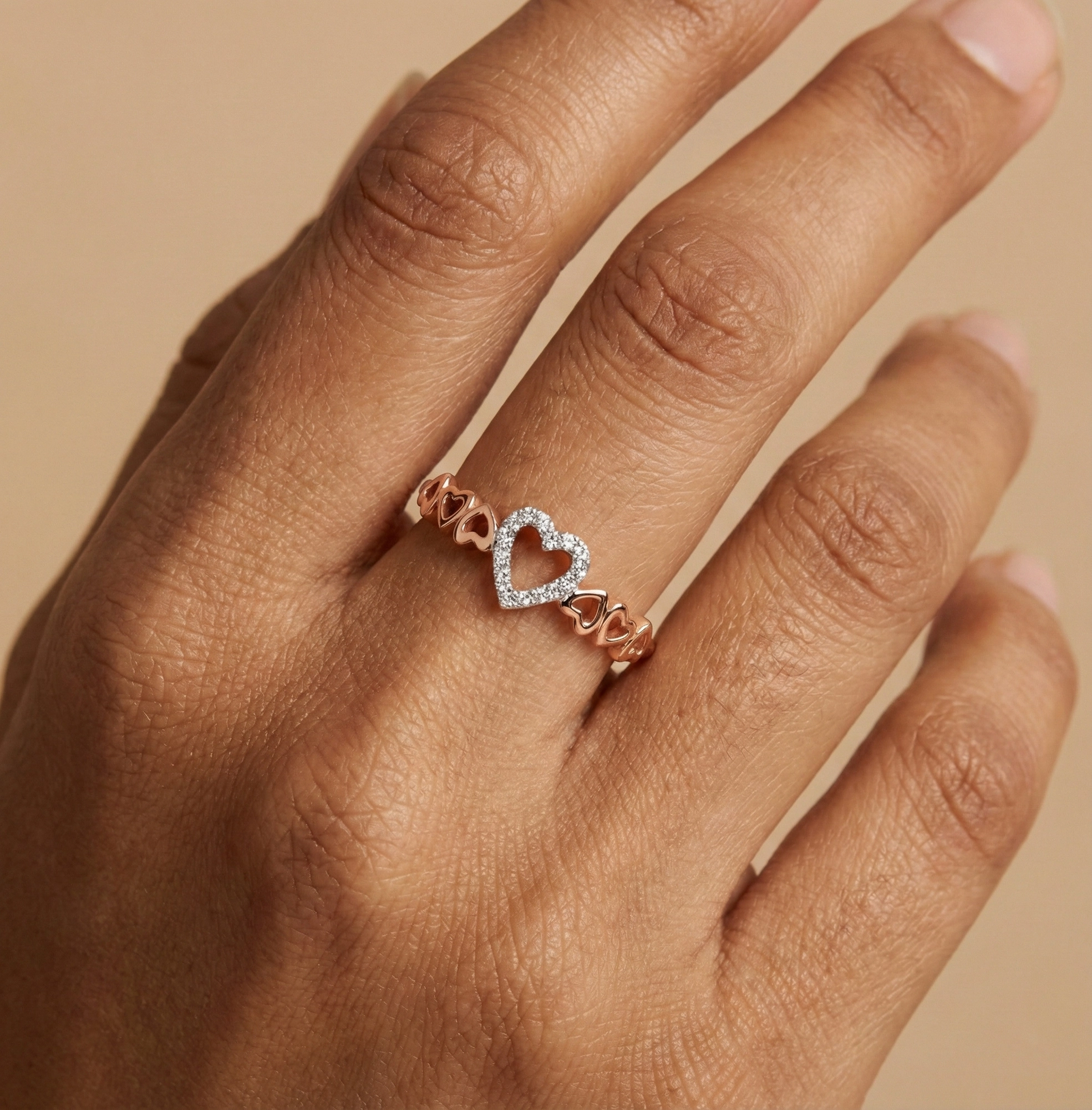 Rose Gold Diamond Ring thumbnail 2
