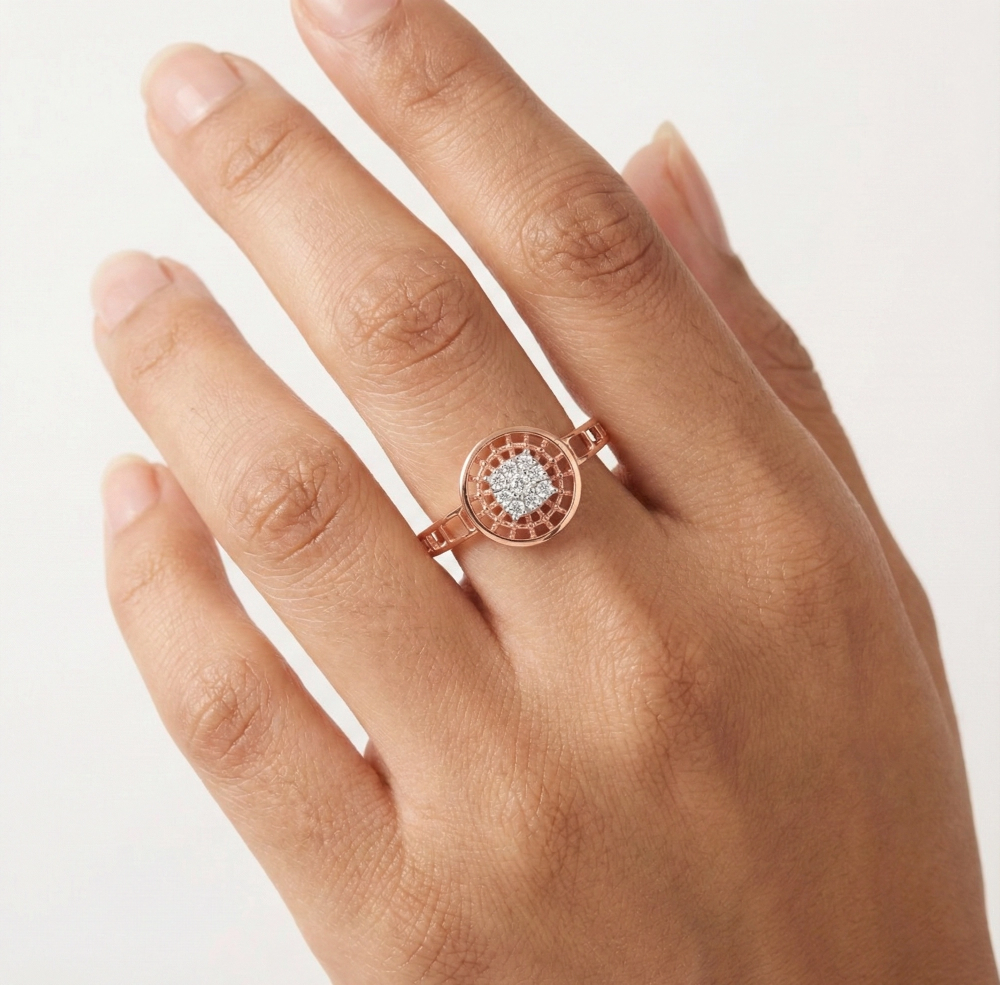 Rose Gold Diamond Ring thumbnail 2