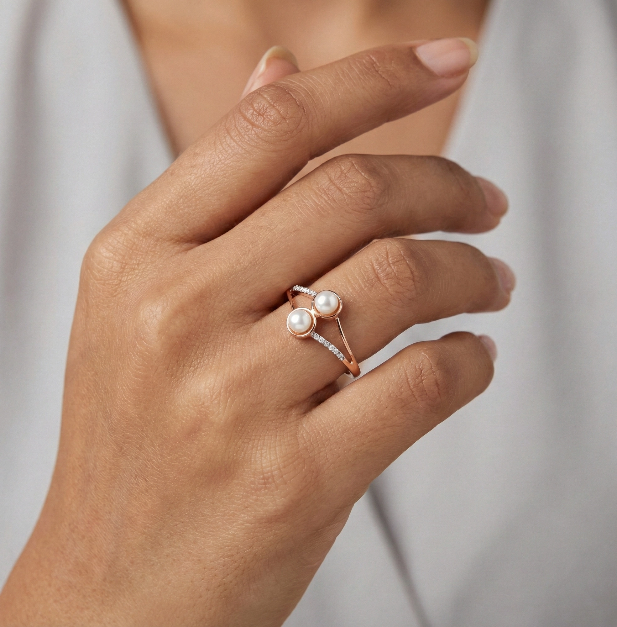 Rose Gold Diamond Ring thumbnail 2