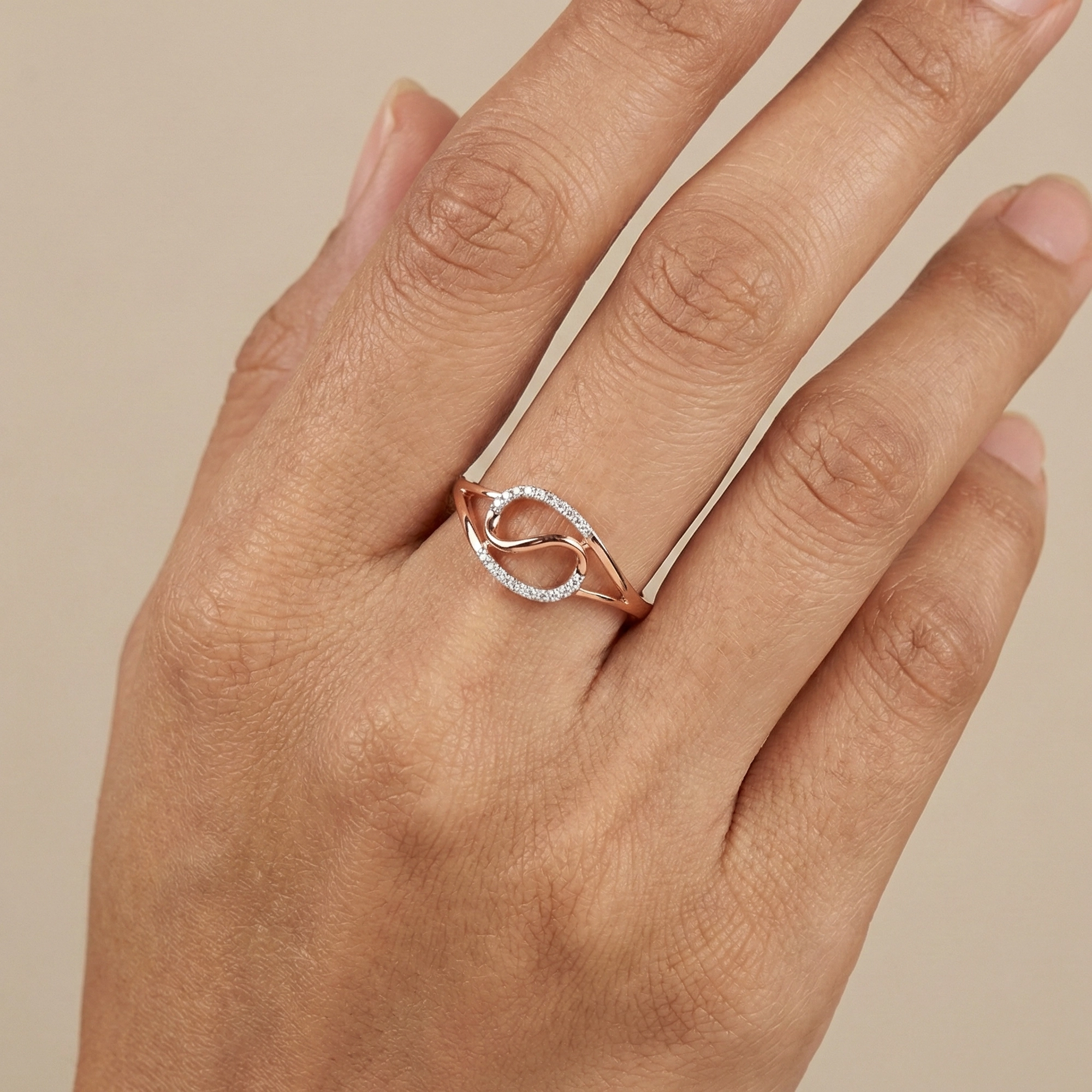 Rose Gold Diamond Ring thumbnail 2